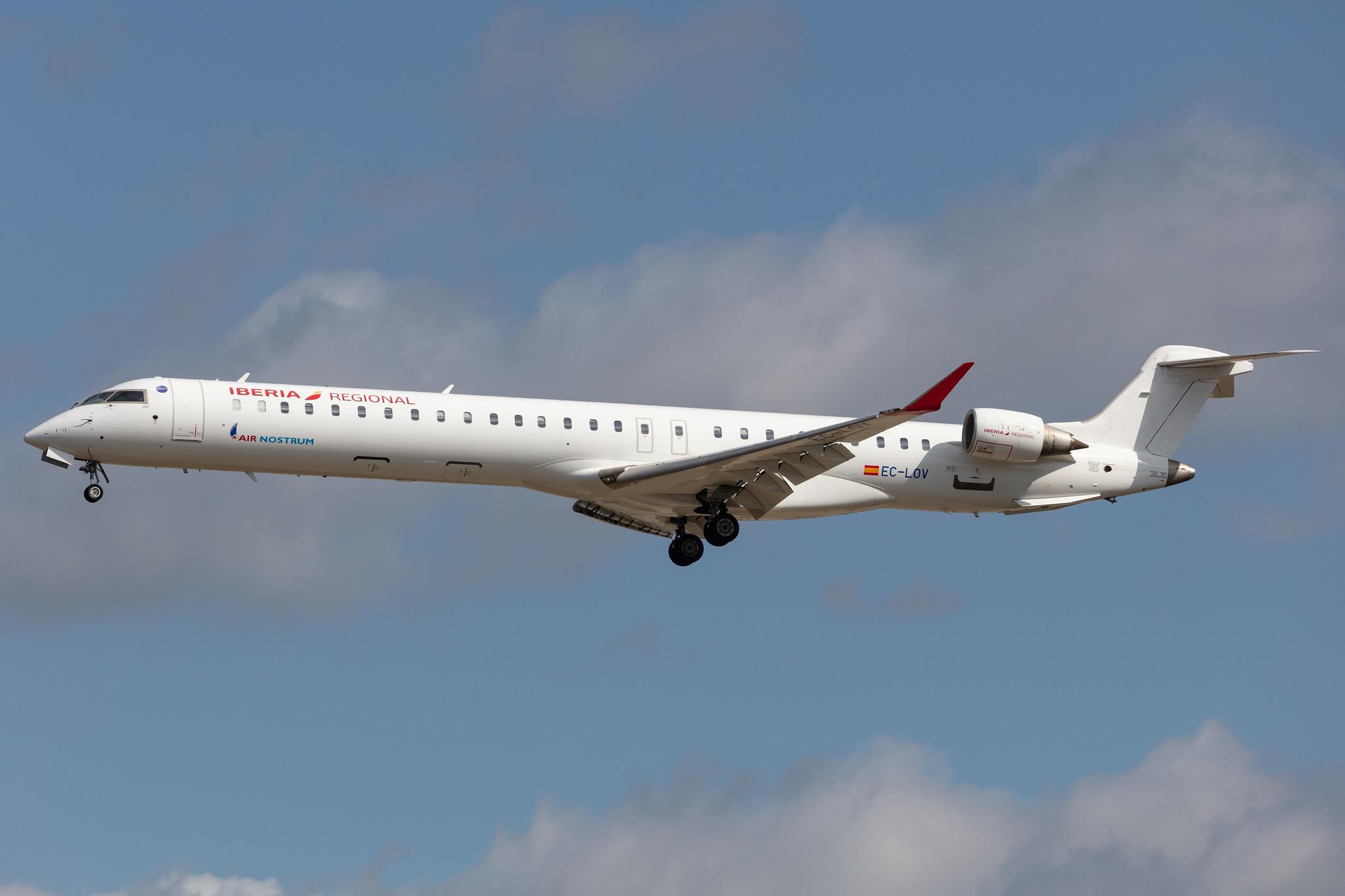 Frankfurt Airport: Iberia Regional (IB / IBE) | Operator: Air Nostrum |  Mitsubishi CRJ-1000 CRJX | EC-LOV | MSN 19019