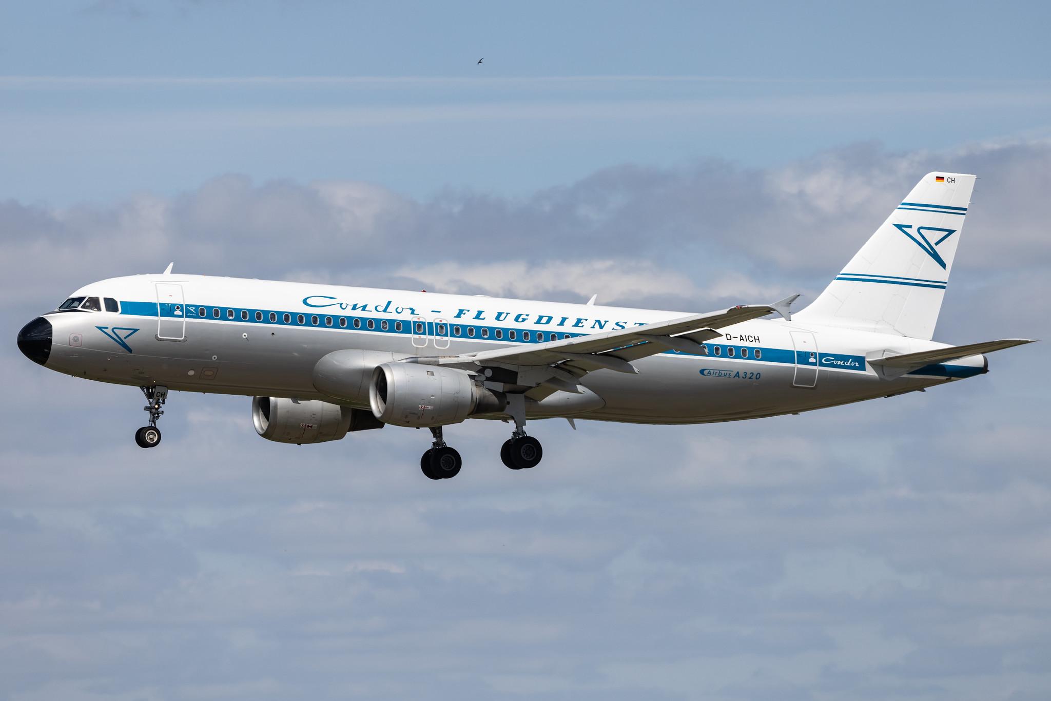 Hamburg Airport: Condor (DE / CFG) | Livery: Retro Livery | Airbus A320-212 A320 | D-AICH | MSN 0971