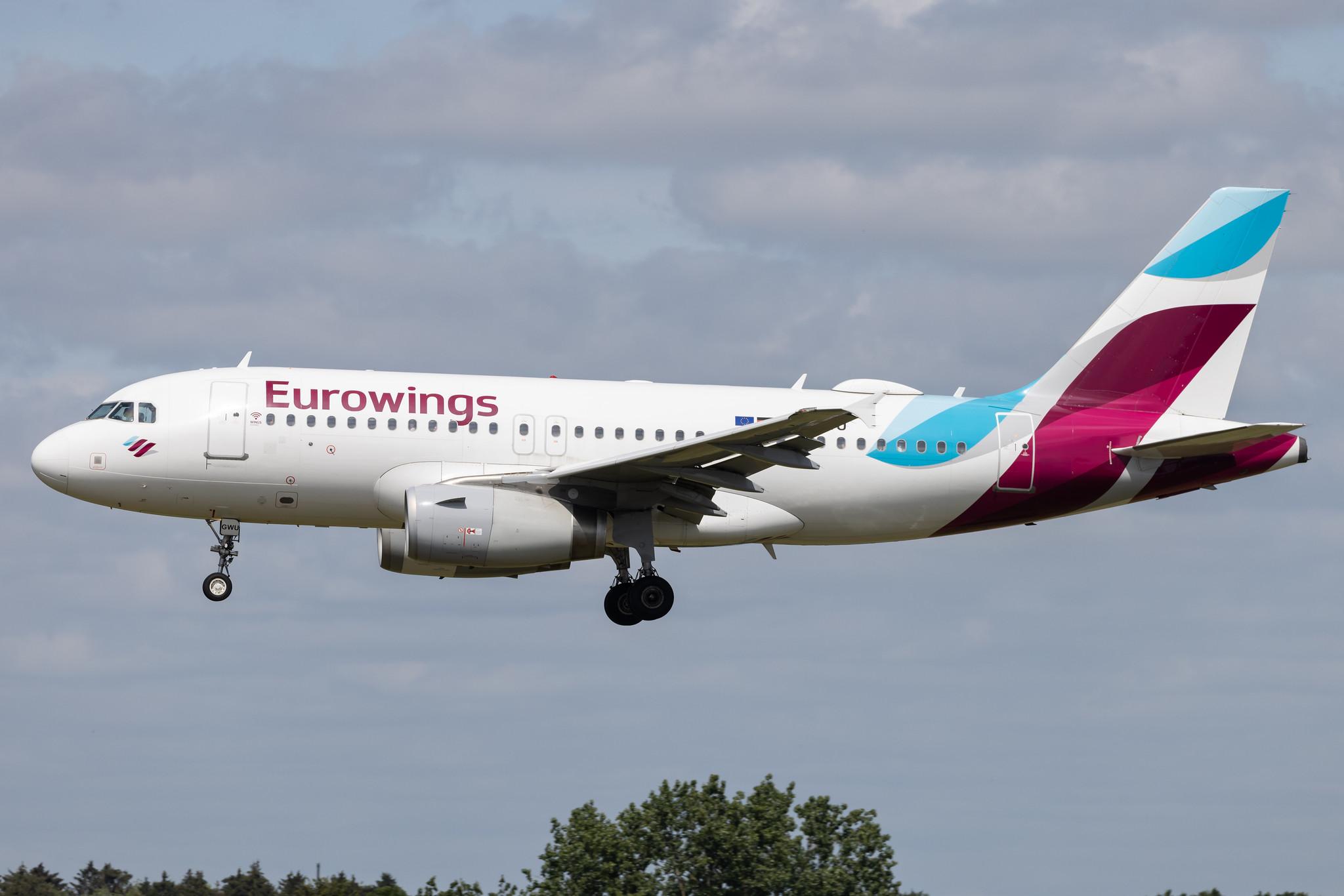 Hamburg Airport: Eurowings (EW / EWG) | Airbus A319-132 A319 | D-AGWU | MSN 5457