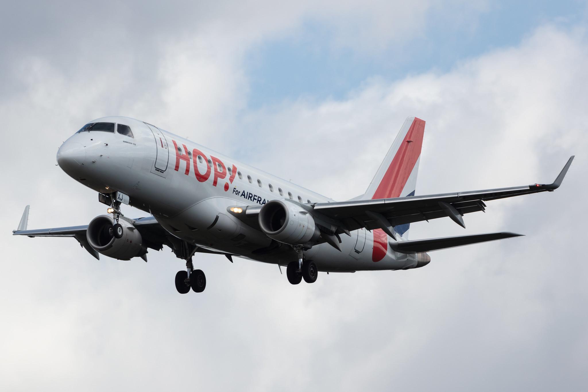 Frankfurt Airport: Air France (AF / AFR) | Operator: Air France Hop |  Embraer E170STD E170 | F-HBXJ | MSN 17000312