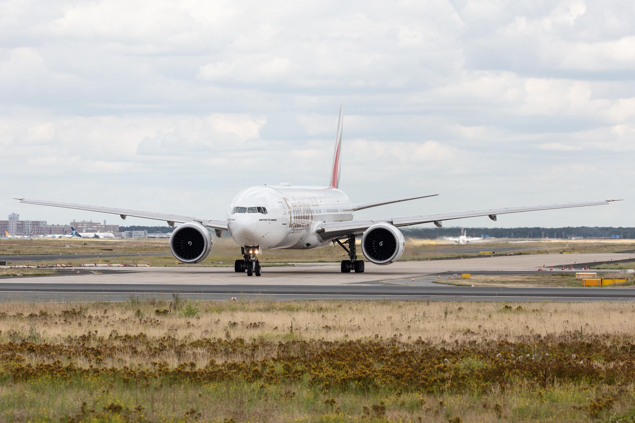 Frankfurt Airport: Emirates (EK / UAE) |  Boeing 777-31H(ER) B77W | A6-EGG | MSN 41070