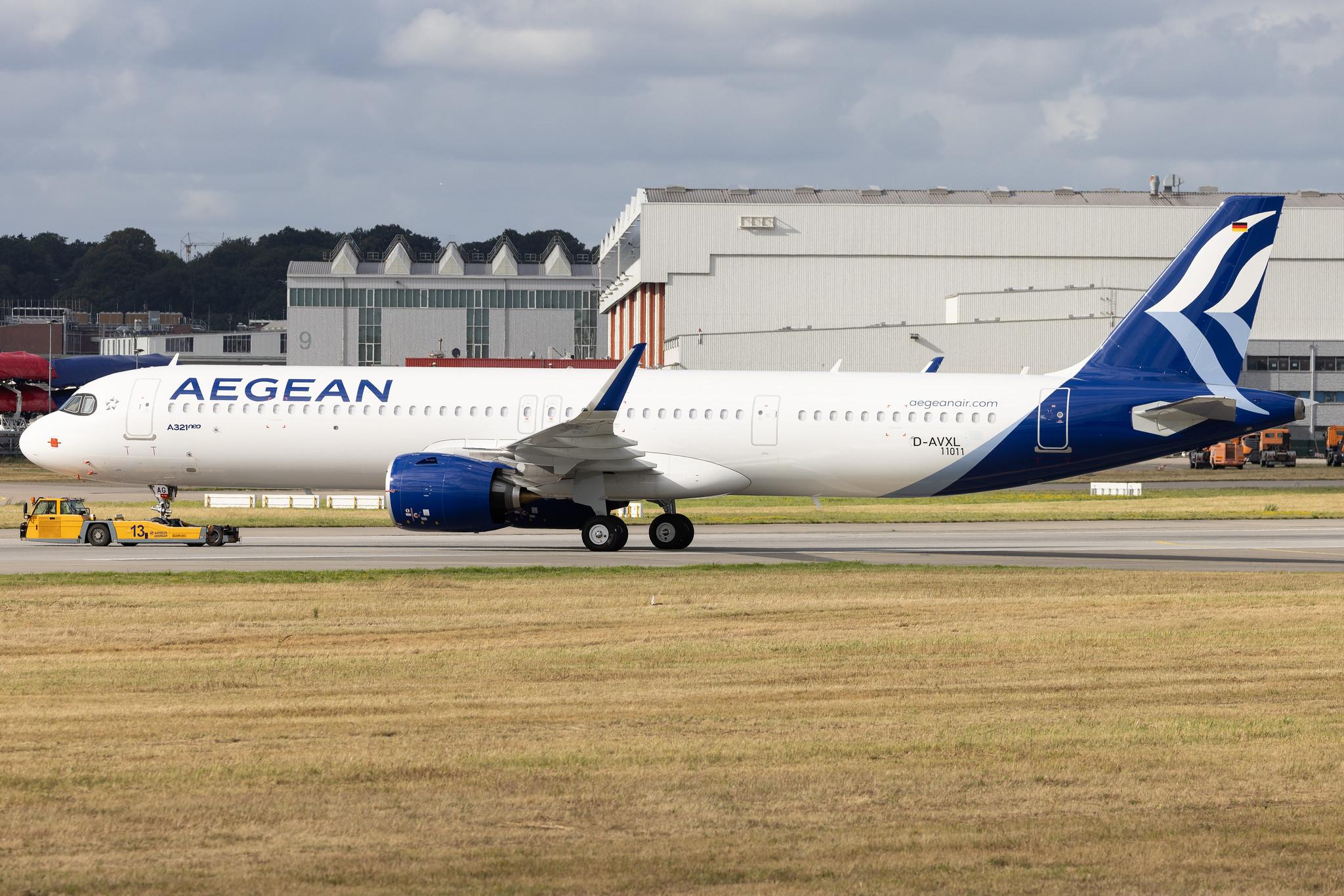 Hamburg Finkenwerder: Aegean Airlines (A3 / AEE) | Airbus A321-271NX A21N | D-AVXL | SX-NAG | MSN 11011
