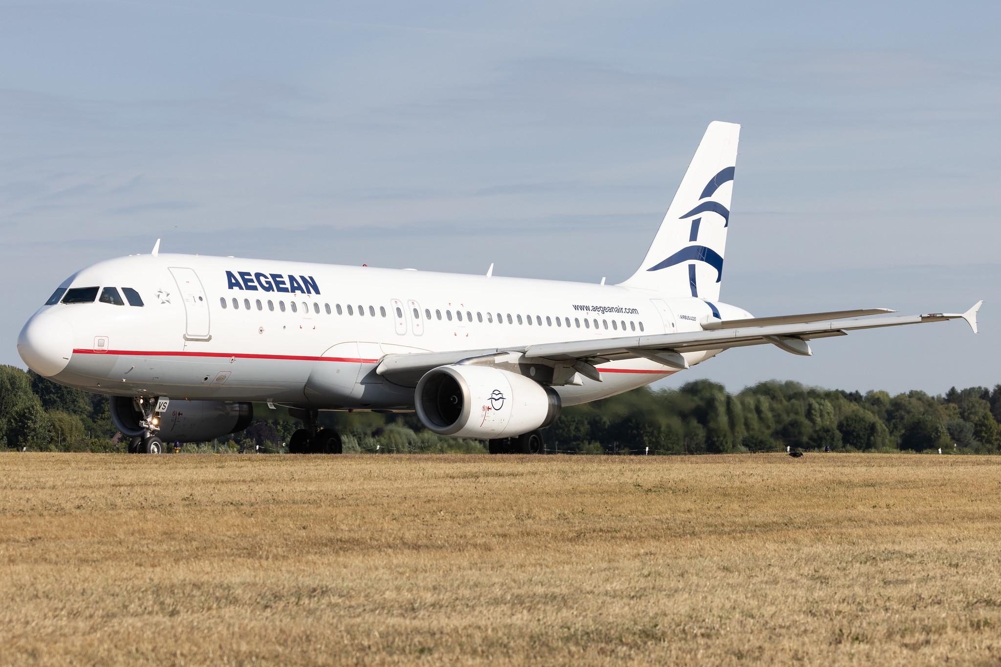 Hamburg Airport: Aegean Airlines (A3 / AEE) | Airbus A320-232 A320 | SX-DVS | MSN 3709