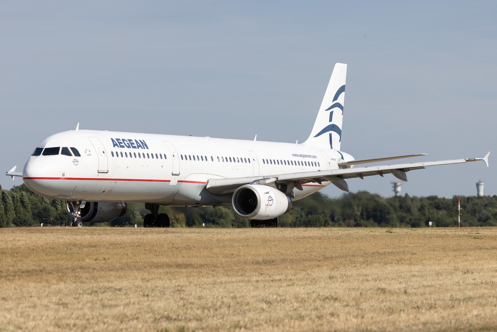 Hamburg Airport: Aegean Airlines (A3 / AEE) |  Airbus A321-231 A321 | SX-DGT | MSN 1433