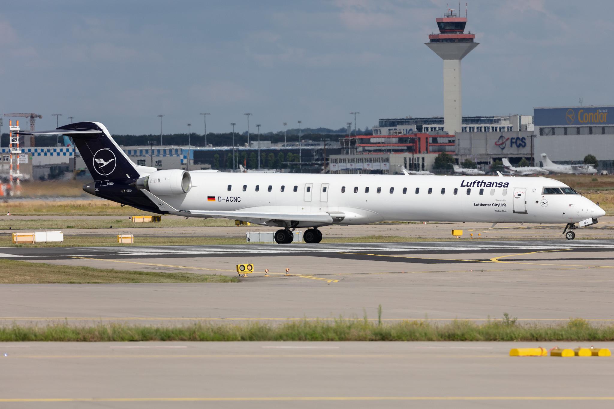 Frankfurt Airport: Lufthansa (LH / DLH) | Operator: Lufthansa CityLine |  Mitsubishi CRJ-900LR CRJ9 | D-ACNC | MSN 15236