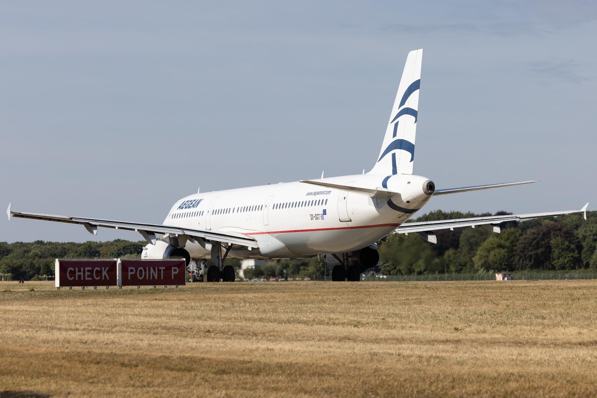 Hamburg Airport: Aegean Airlines (A3 / AEE) |  Airbus A321-231 A321 | SX-DGT | MSN 1433