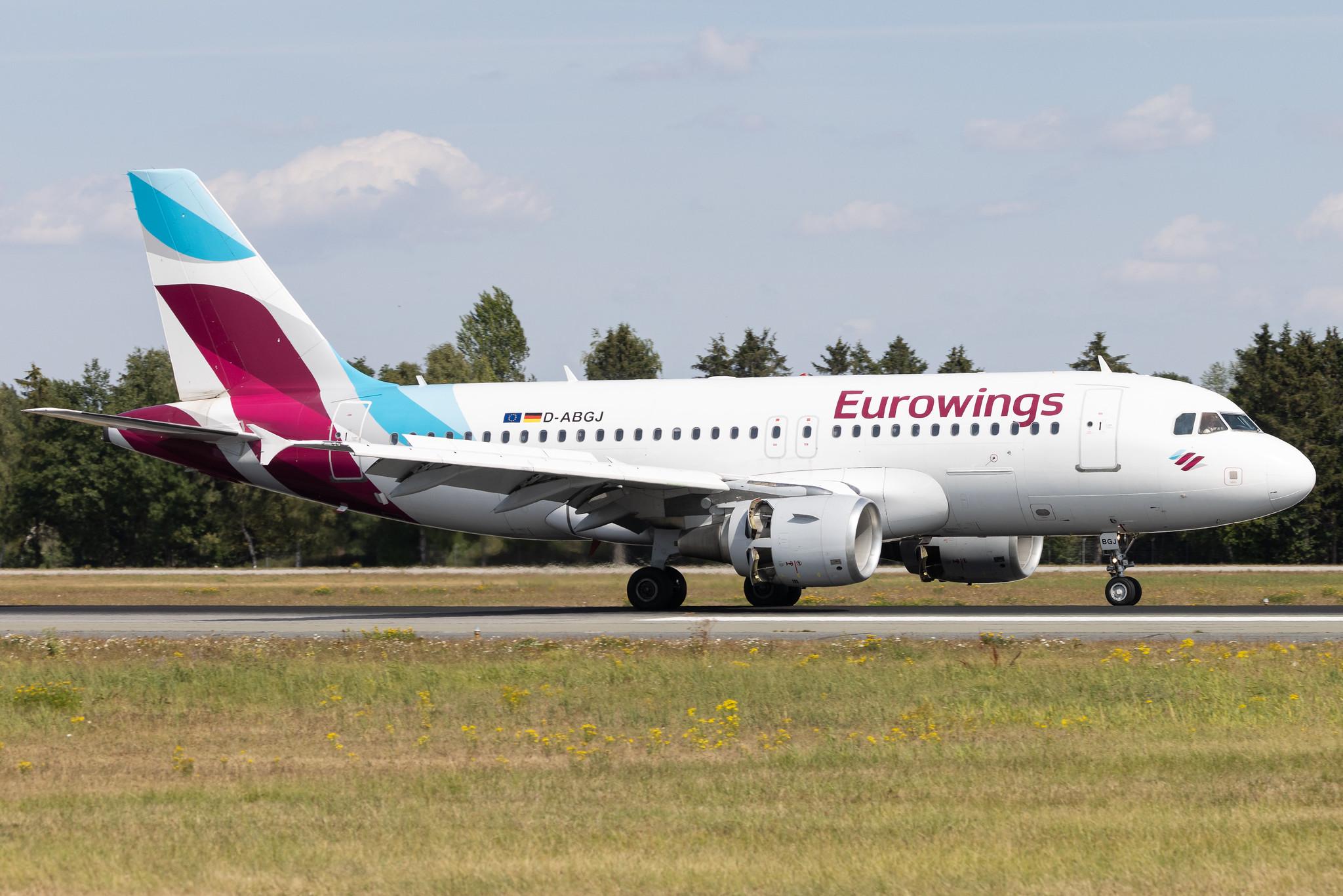 Hamburg Airport: Eurowings (EW / EWG) | Airbus A319-112 A319 | D-ABGJ | MSN 3415