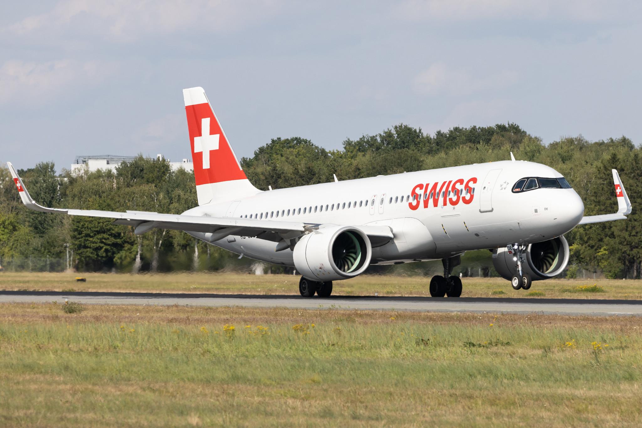 Hamburg Airport: Swiss (LX / SWR) | Airbus A320-271N A20N | HB-JDE | MSN 11084