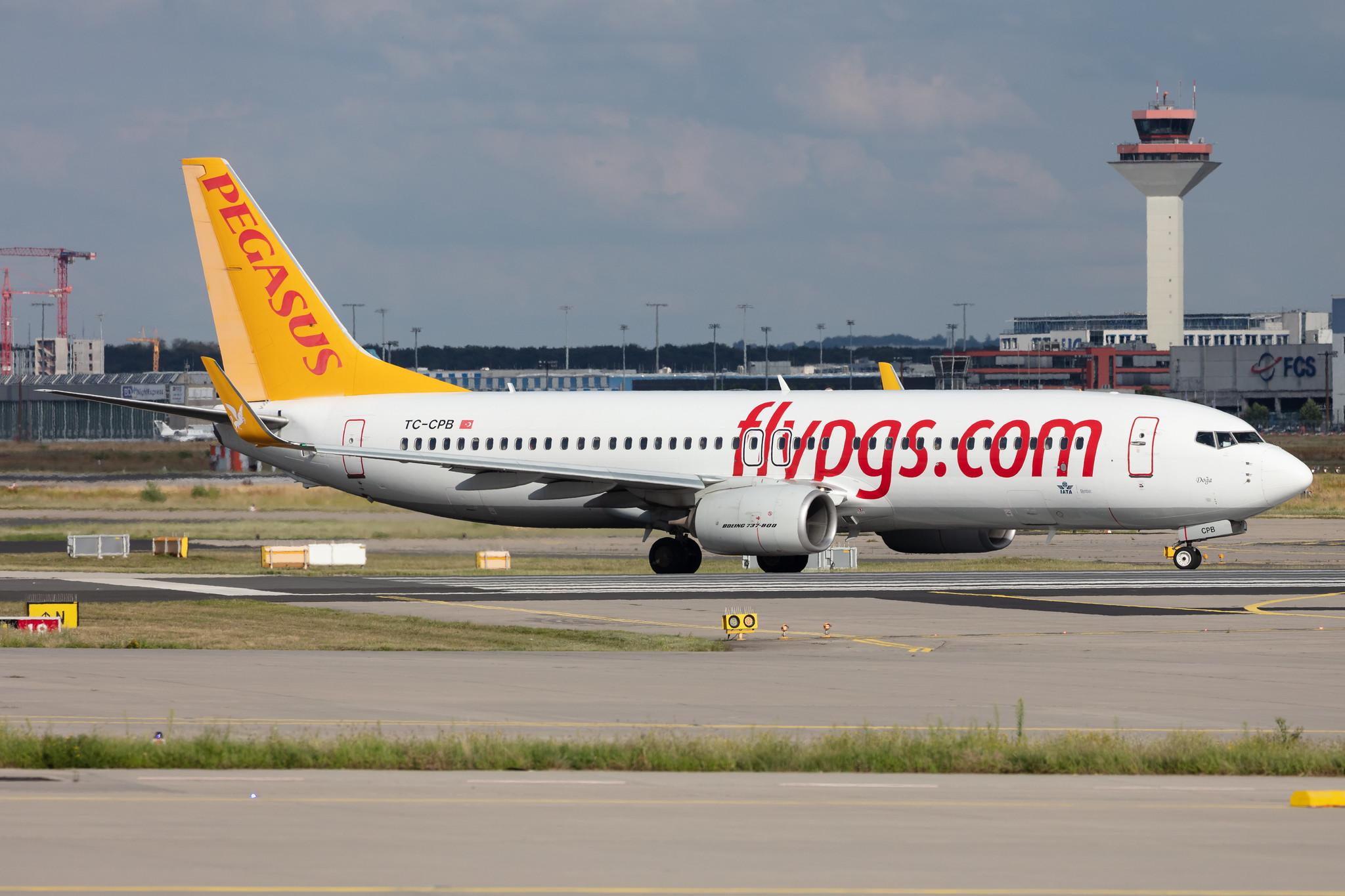 Frankfurt Airport: Pegasus (PC / PGT) | Operator: Pegasus Airlines |  Boeing 737-82R B738 | TC-CPB | MSN 38177