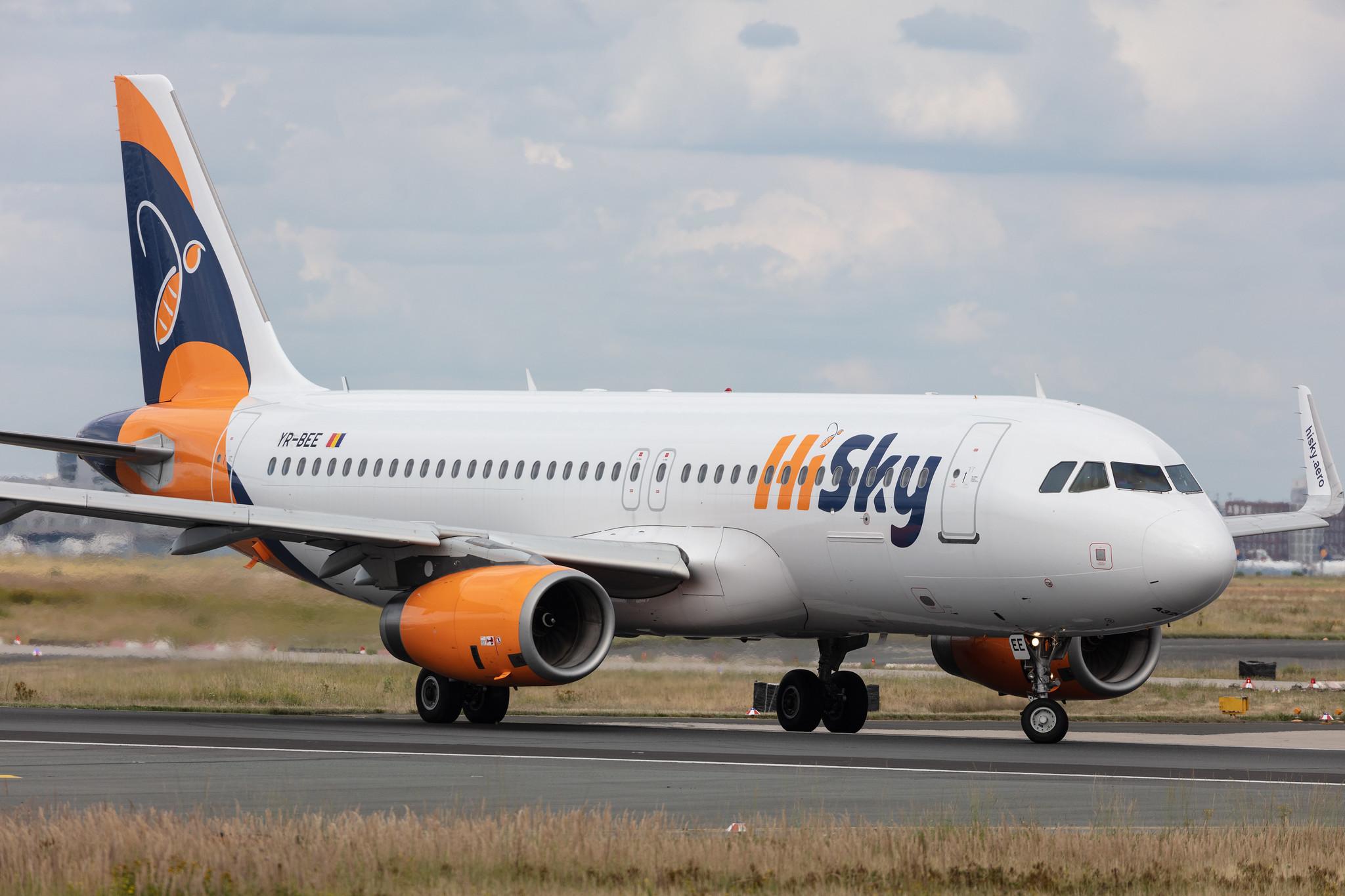 Frankfurt Airport: HiSky (H7 / HYM) | Operator: HiSky Europe |  Airbus A320-232 A320 | YR-BEE | MSN 06223