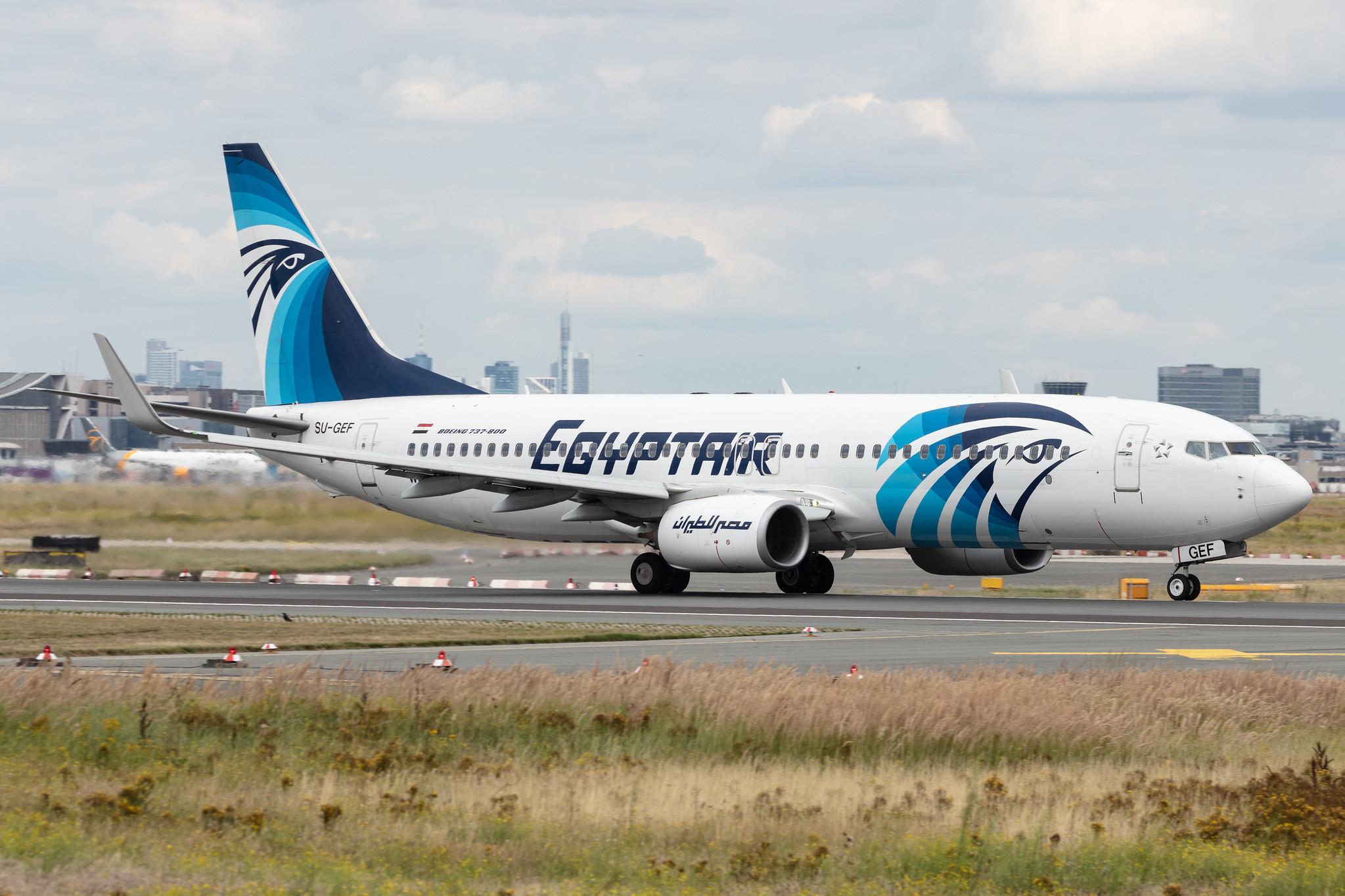 Frankfurt Airport: Egyptair (MS / MSR) | Operator: EgyptAir |  Boeing 737-866 B738 | SU-GEF | MSN 63692