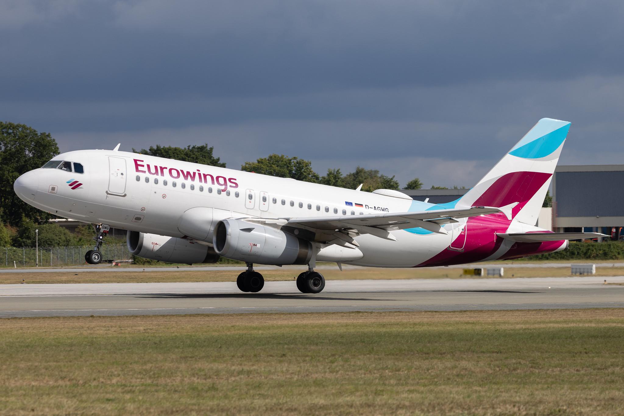 Hamburg Airport: Eurowings (EW / EWG) | Airbus A319-132 A319 | D-AGWG | MSN 3193