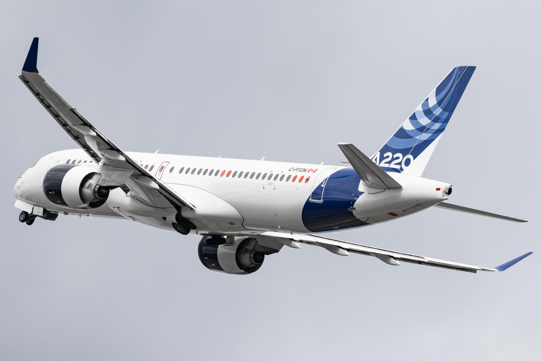 Hamburg Airport: Airbus Industrie (VK / AIB) | Airbus A220-300 BCS3 | C-FFDK | MSN 55001