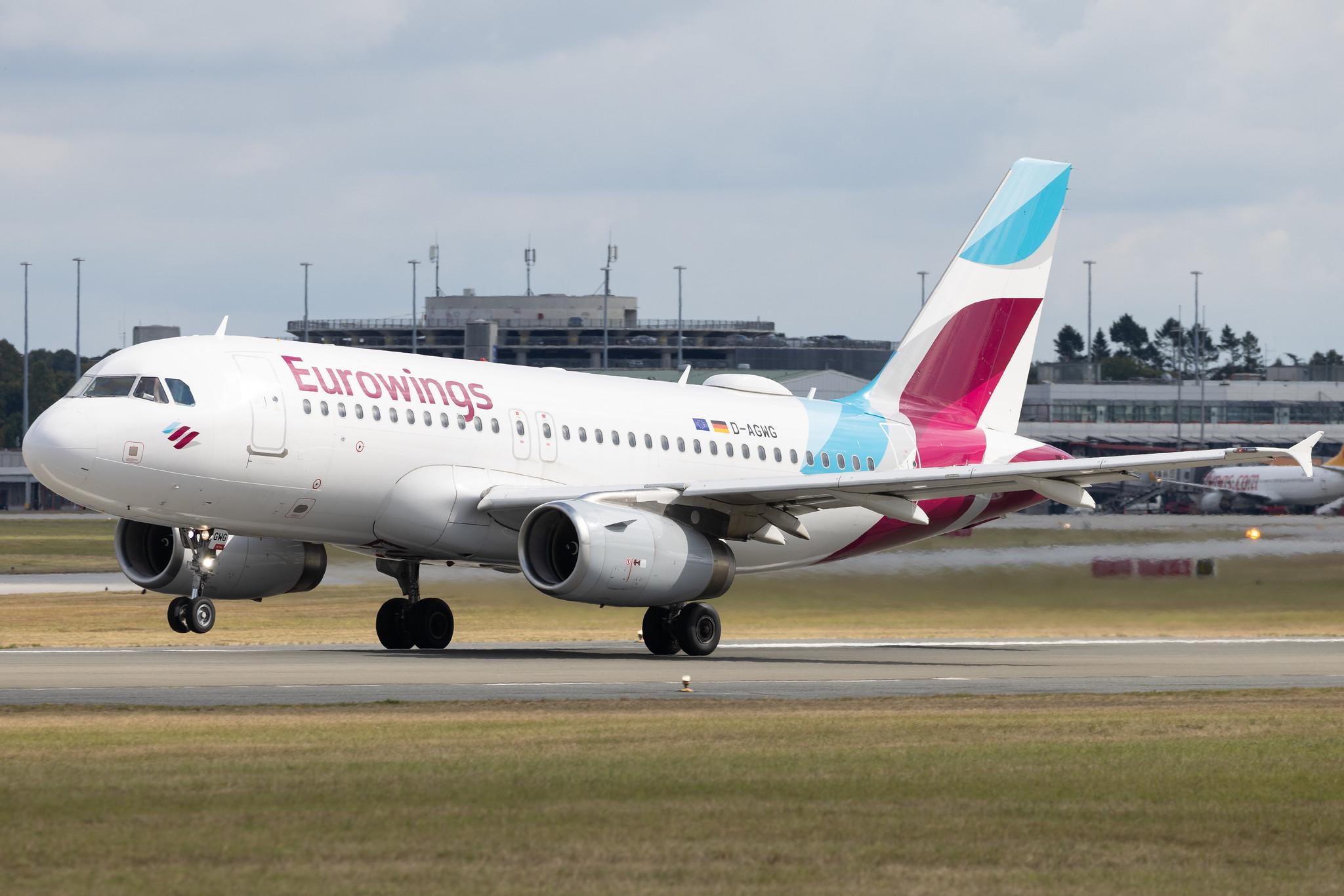 Hamburg Airport: Eurowings (EW / EWG) | Airbus A319-132 A319 | D-AGWG | MSN 3193