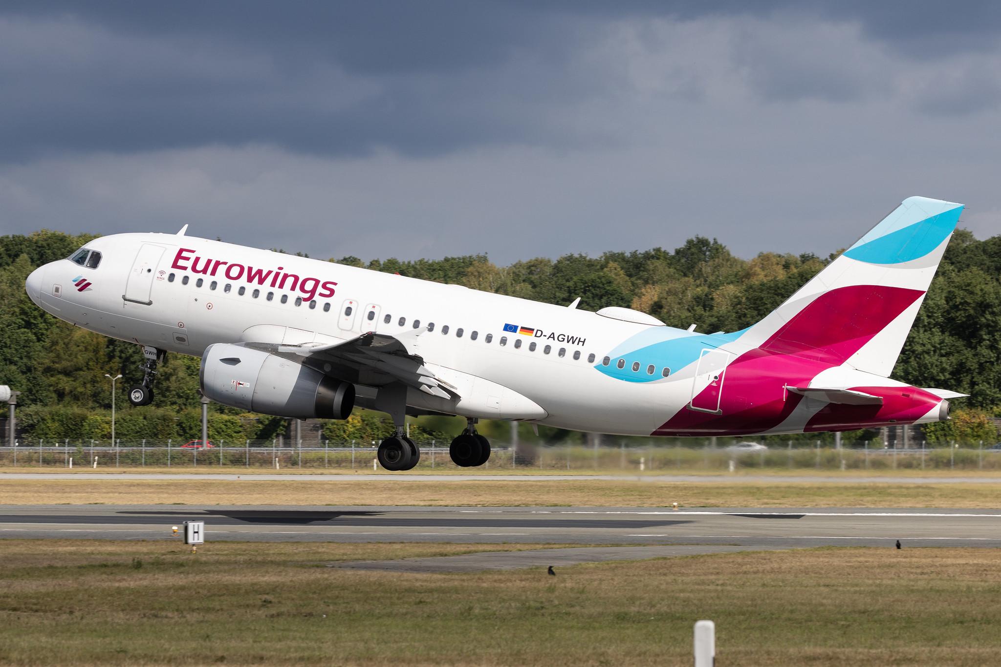 Hamburg Airport: Eurowings (EW / EWG) | Airbus A319-132 A319 | D-AGWH | MSN 3352