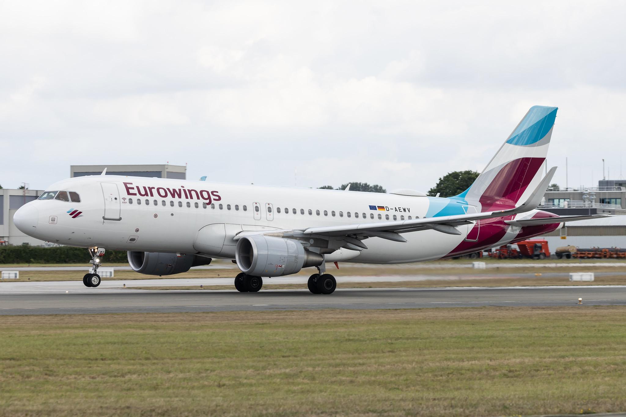 Hamburg Airport: Eurowings (EW / EWG) | Airbus A320-214 A320 | D-AEWV | MSN 7545