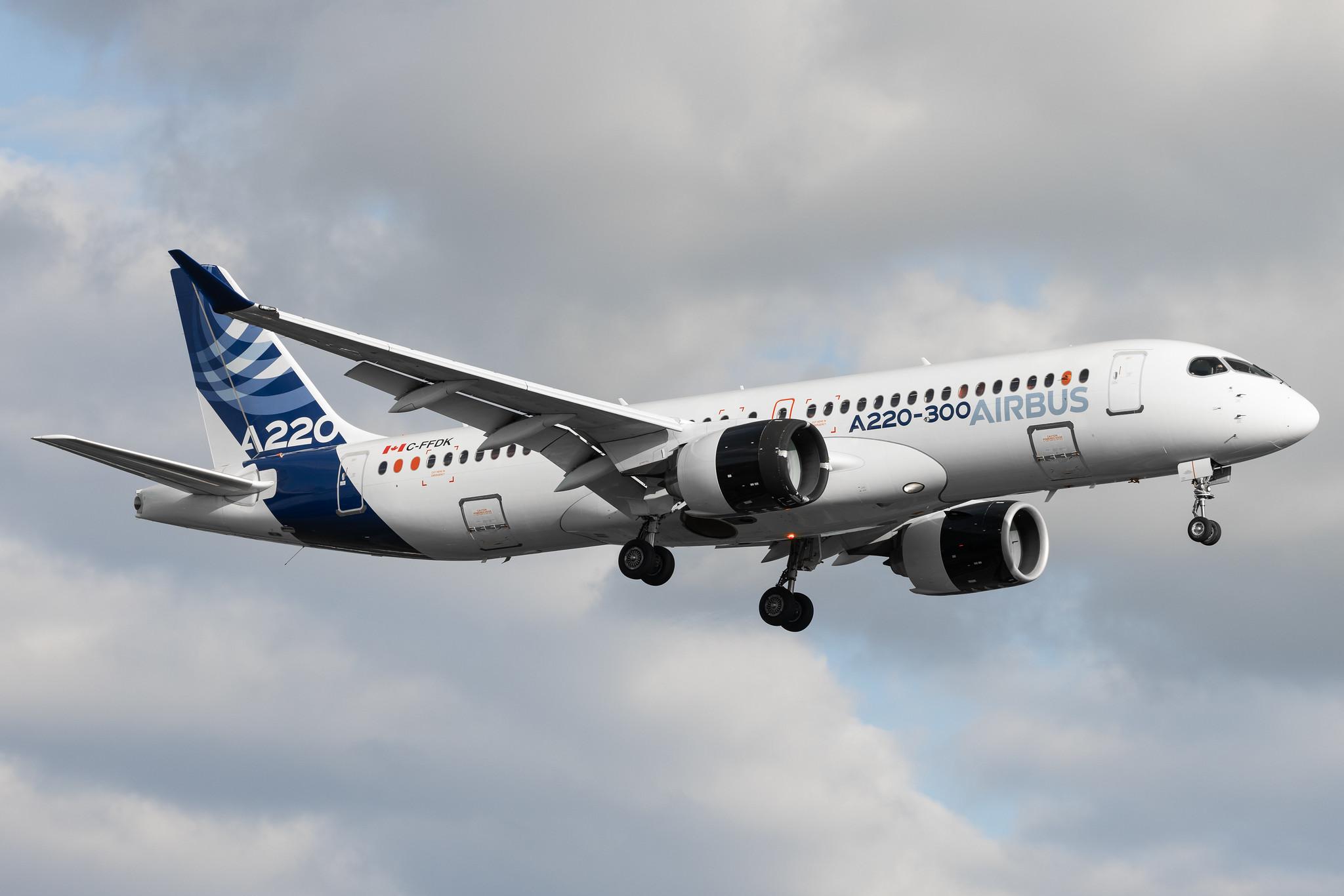 Hamburg Airport: Airbus Industrie (VK / AIB) | Airbus A220-300 BCS3 | C-FFDK | MSN 55001