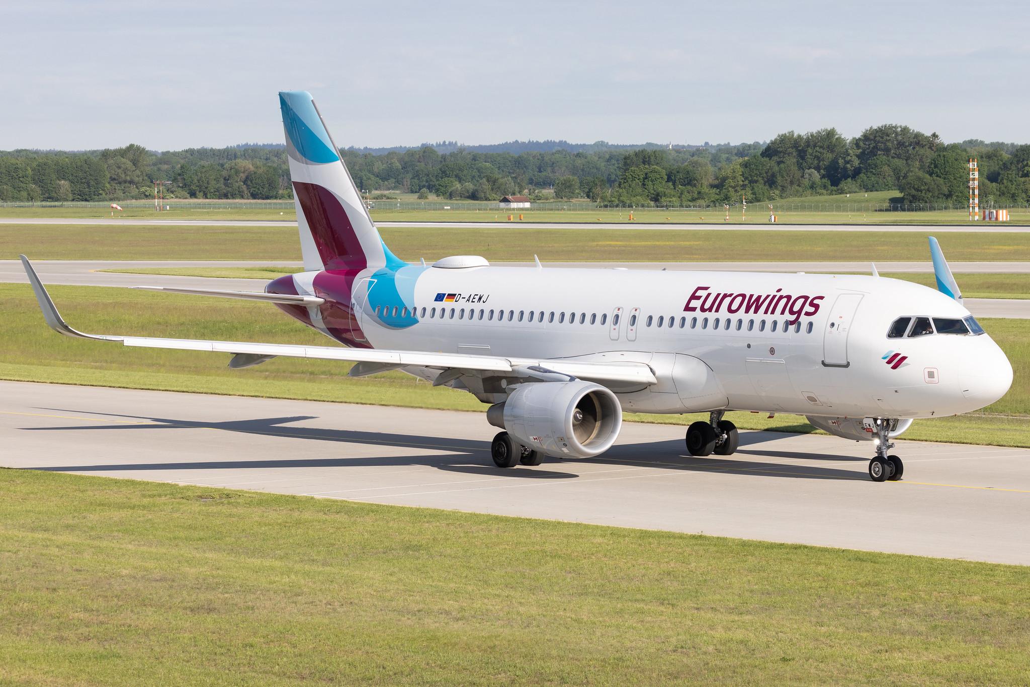 Munich Airport: Eurowings (EW / EWG) | Airbus A320-214 A320 | D-AEWJ | MSN 7216