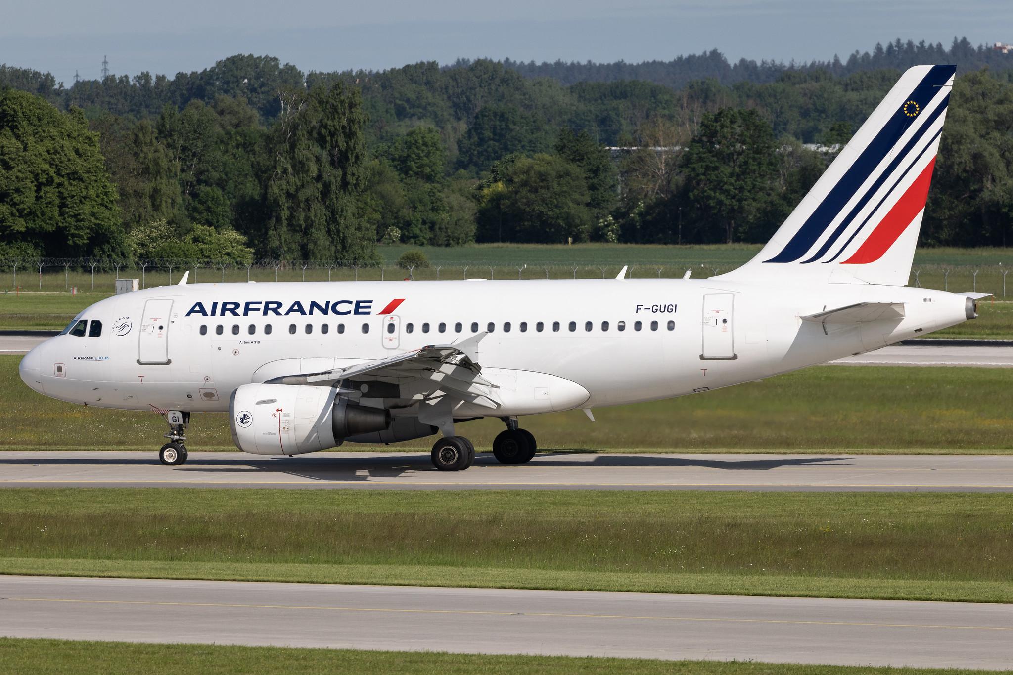 Munich Airport: Air France (AF / AFR) | Airbus A318-111 A318 | F-GUGI | MSN 2350