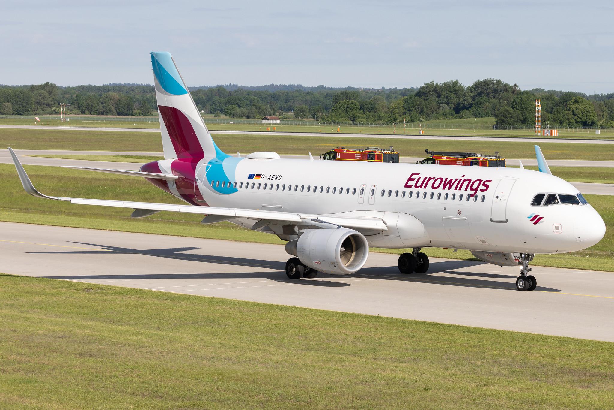 Munich Airport: Eurowings (EW / EWG) | Airbus A320-214 A320 | D-AEWU | MSN 7513
