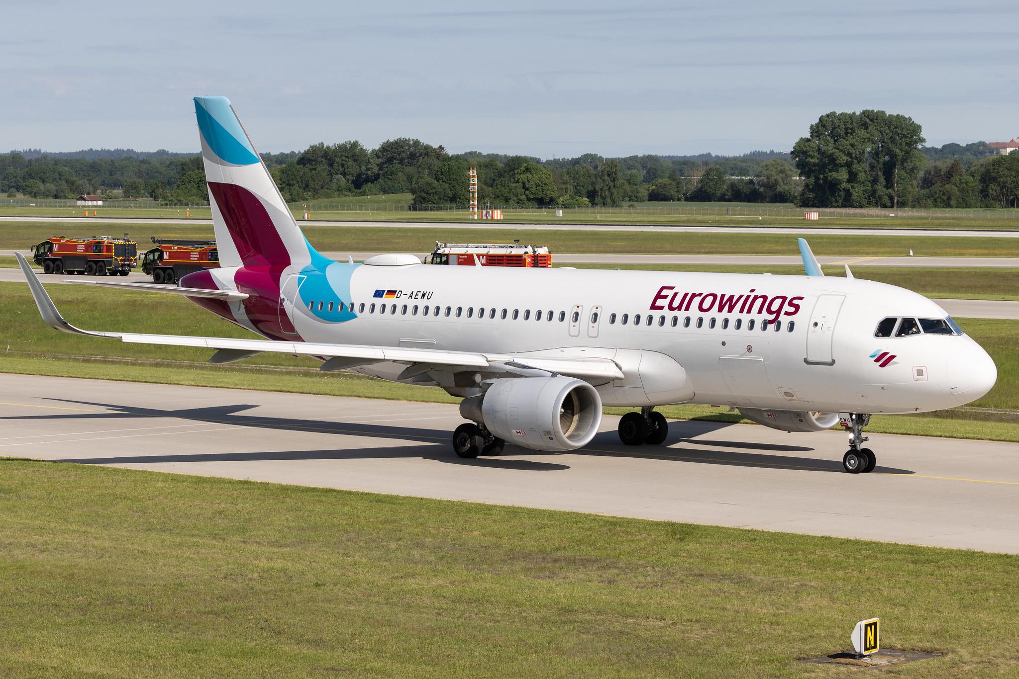 Munich Airport: Eurowings (EW / EWG) | Airbus A320-214 A320 | D-AEWU | MSN 7513