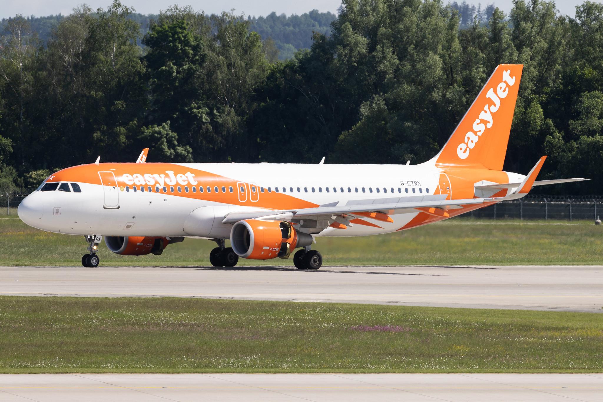 Munich Airport: easyJet (U2 / EZY) | Airbus A320-214 A320 | G-EZRX | MSN 8321