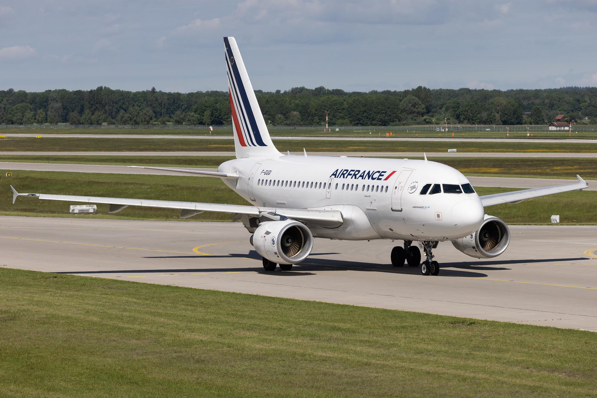 Munich Airport: Air France (AF / AFR) | Airbus A318-111 A318 | F-GUGI | MSN 2350