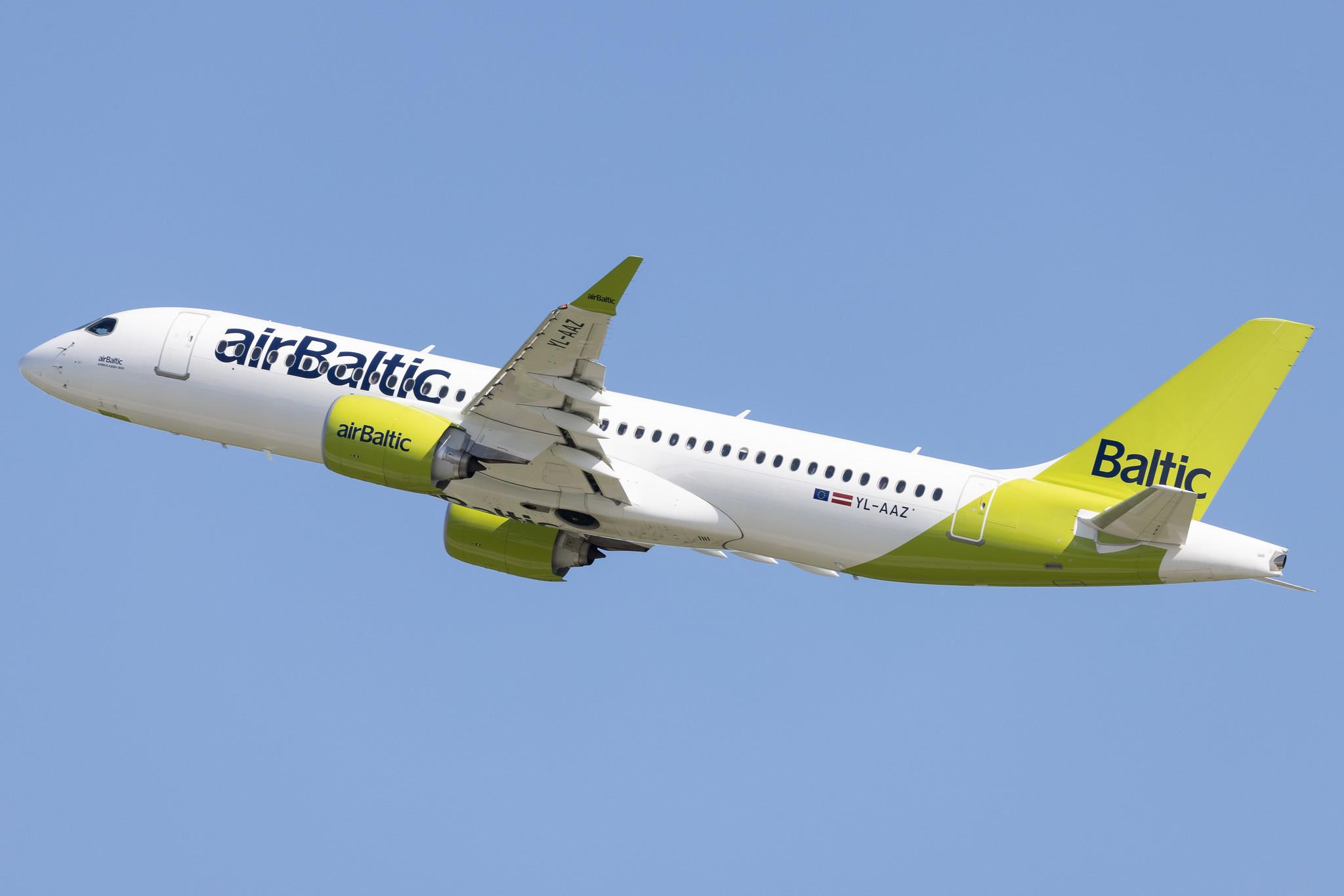 Munich Airport: Air Baltic (BT / BTI) | Airbus A220-300 BCS3 | YL-AAZ | MSN 55114