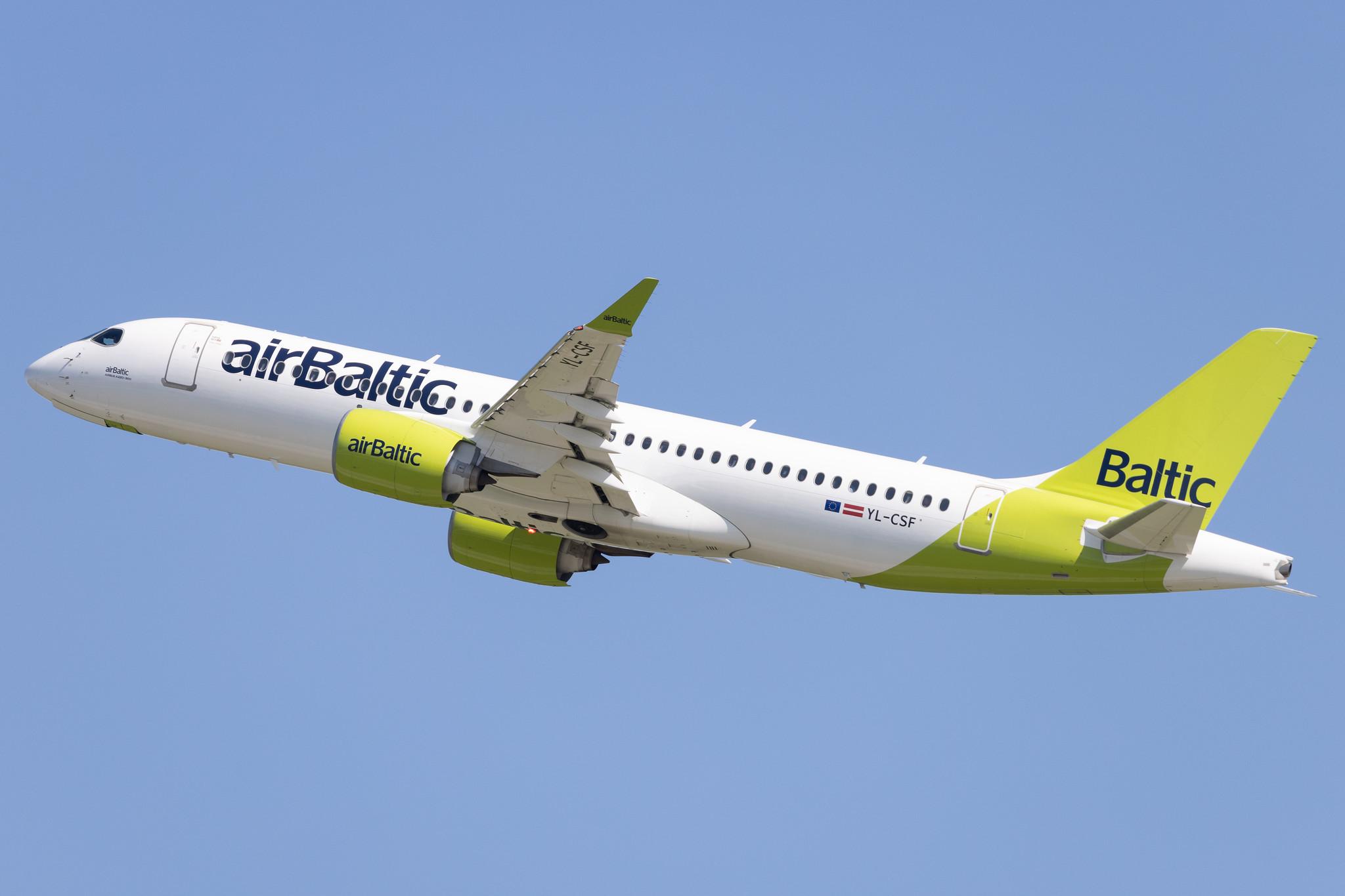 Munich Airport: Air Baltic (BT / BTI) | Airbus A220-300 BCS3 | YL-CSF | MSN 55008