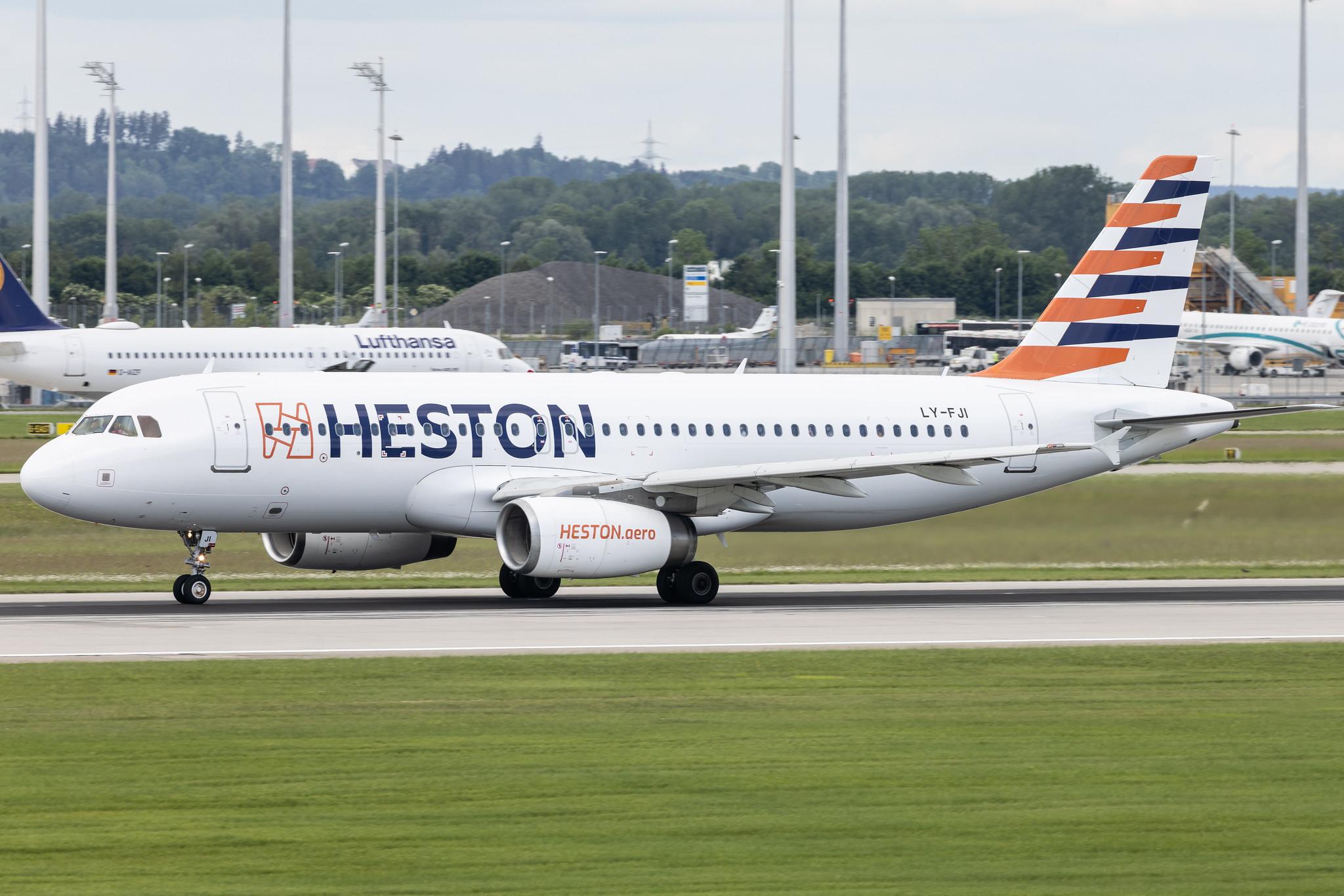 Munich Airport: Condor (DE / CFG) | Operator: Heston Airlines | Airbus A320-232 A320 | LY-FJI | MSN 02157