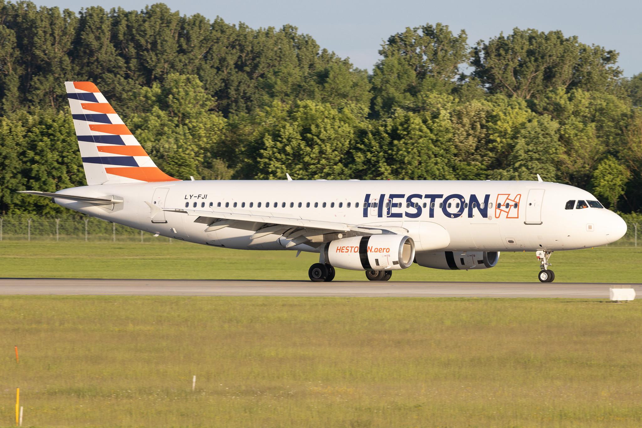 Munich Airport: Condor (DE / CFG) | Operator: Heston Airlines | Airbus A320-232 A320 | LY-FJI | MSN 02157
