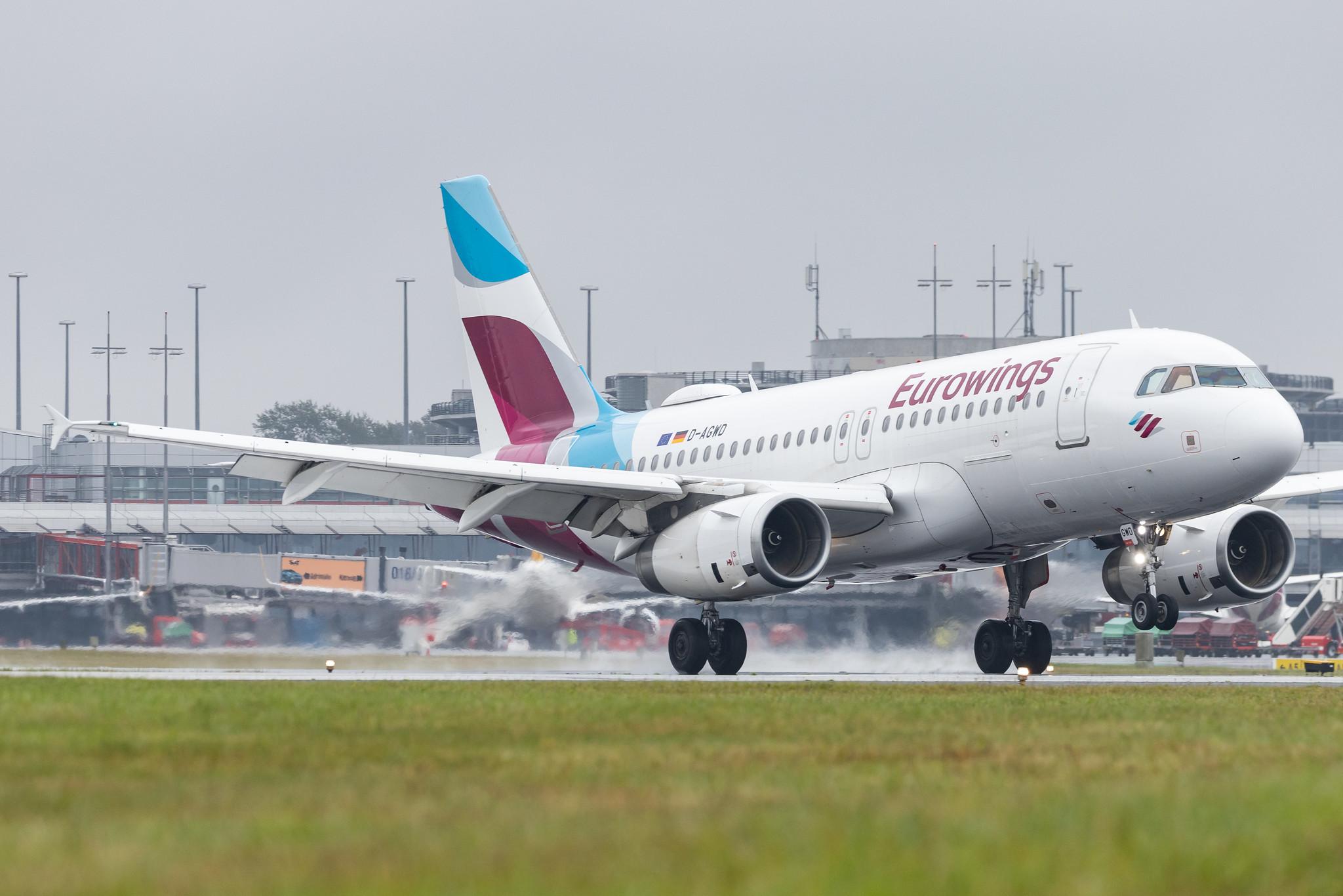 Hamburg Airport: Eurowings (EW / EWG) | Airbus A319-132 A319 | D-AGWD | MSN 3011