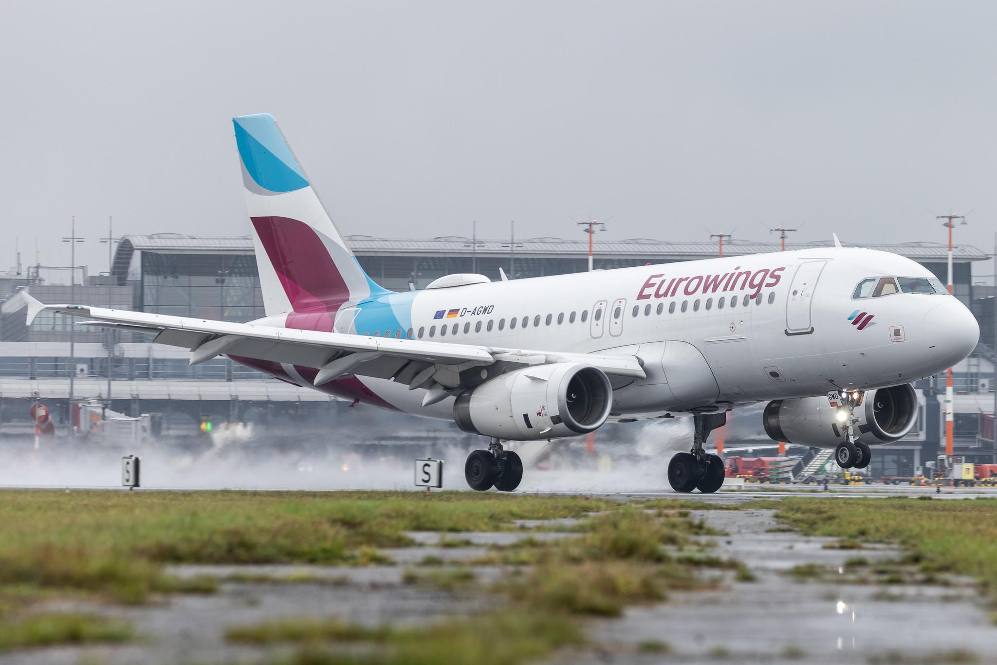 Hamburg Airport: Eurowings (EW / EWG) | Airbus A319-132 A319 | D-AGWD | MSN 3011
