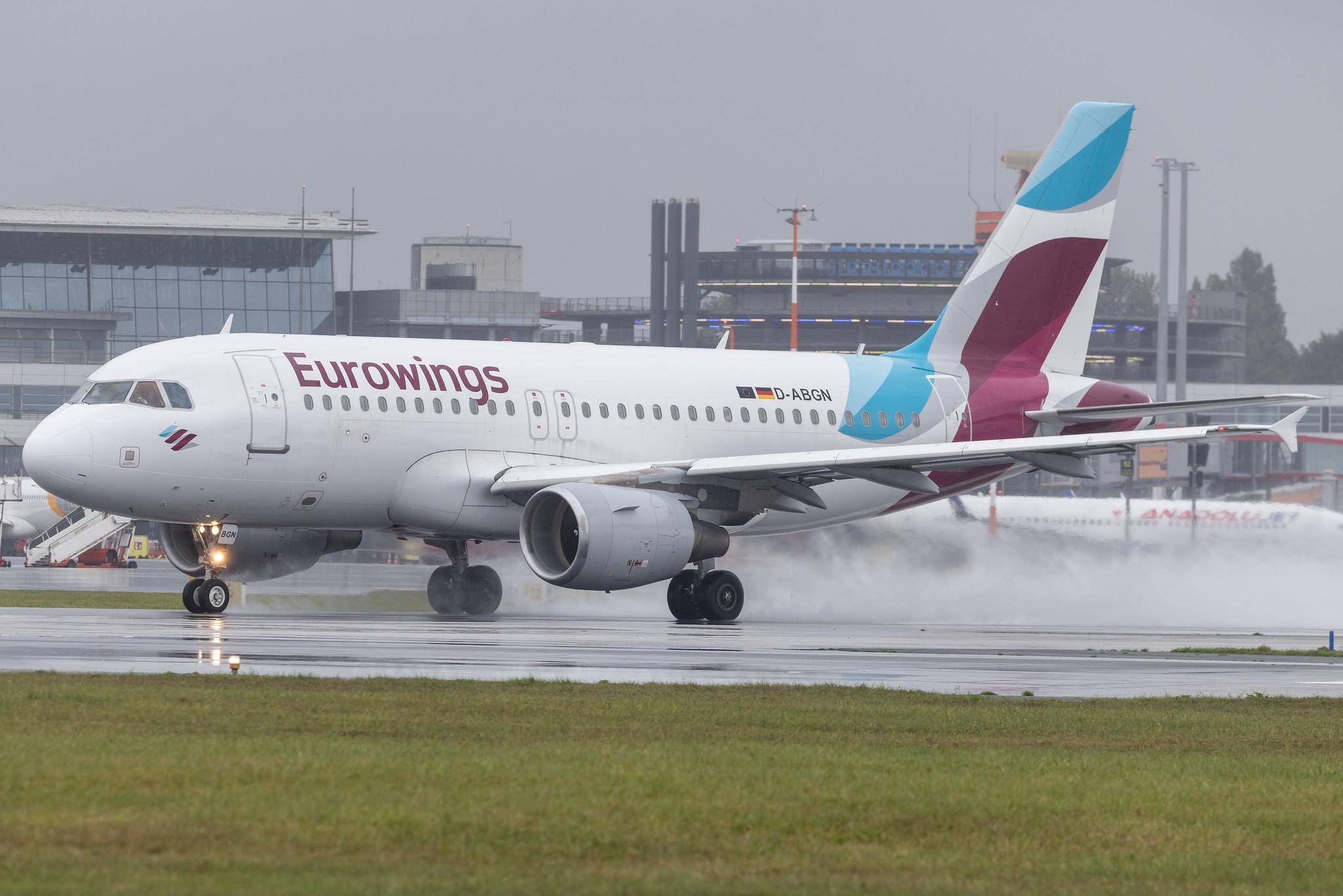 Hamburg Airport: Eurowings (EW / EWG) | Airbus A319-112 A319 | D-ABGN | MSN 3661