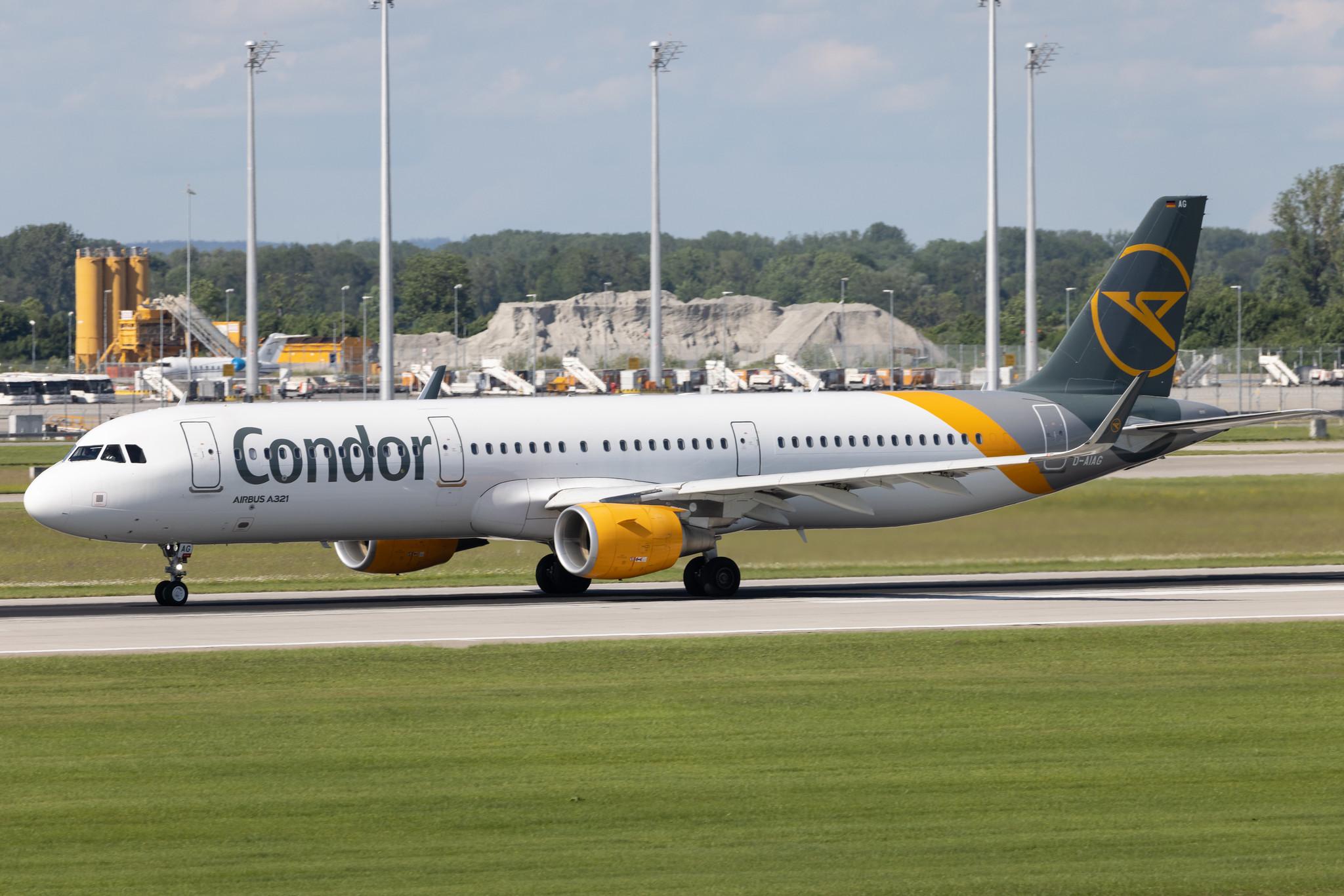 Munich Airport: Condor (DE / CFG) | Airbus A321-211 A321 | D-AIAG | MSN 6590