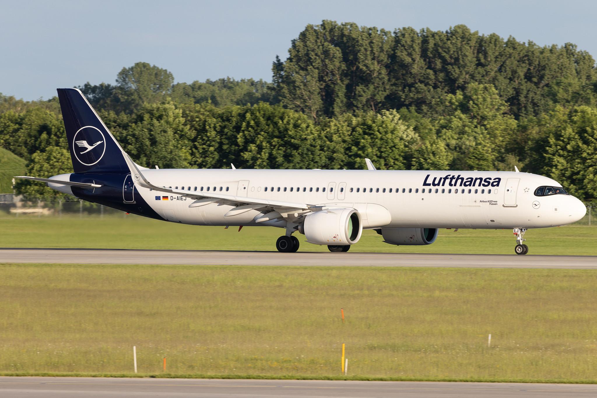 Munich Airport: Lufthansa (LH / DLH) | Airbus A321-271NX A21N | D-AIEJ | MSN 10340