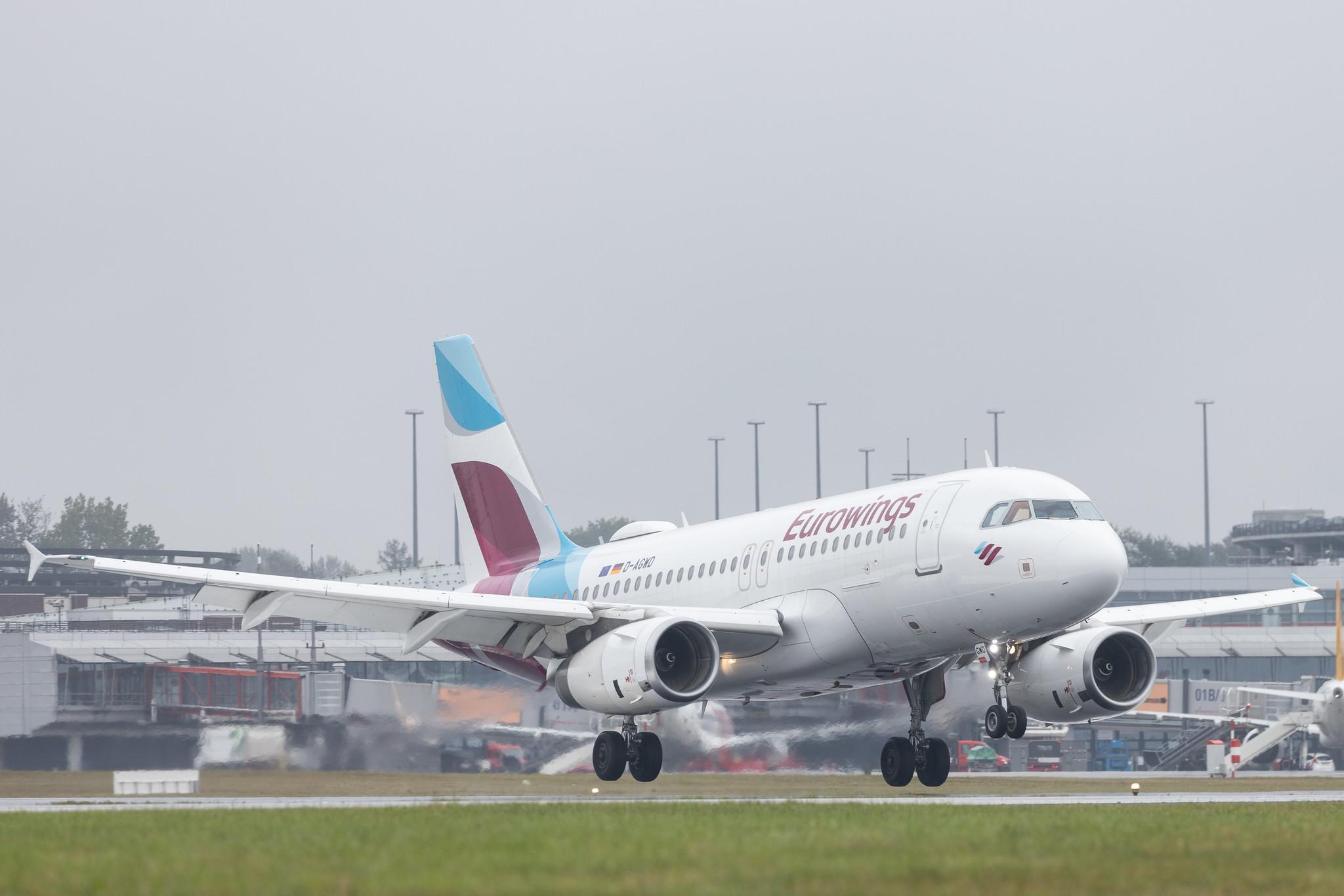 Hamburg Airport: Eurowings (EW / EWG) | Airbus A319-132 A319 | D-AGWD | MSN 3011