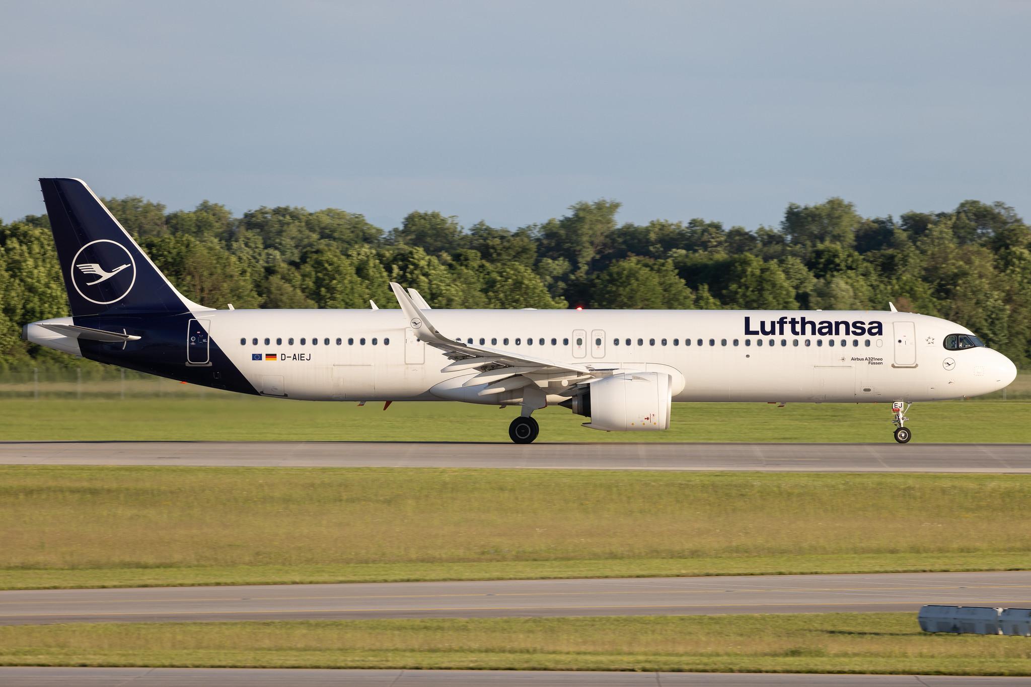 Munich Airport: Lufthansa (LH / DLH) | Airbus A321-271NX A21N | D-AIEJ | MSN 10340