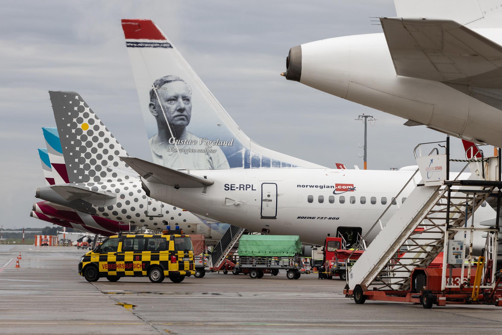 Hamburg Airport: Norwegian (DY / NOZ) |  Livery: Gustav Vigeland Livery | Operator: Norwegian Air Sweden AOC |  Boeing 737-8JP B738 | SE-RPL | MSN 42080