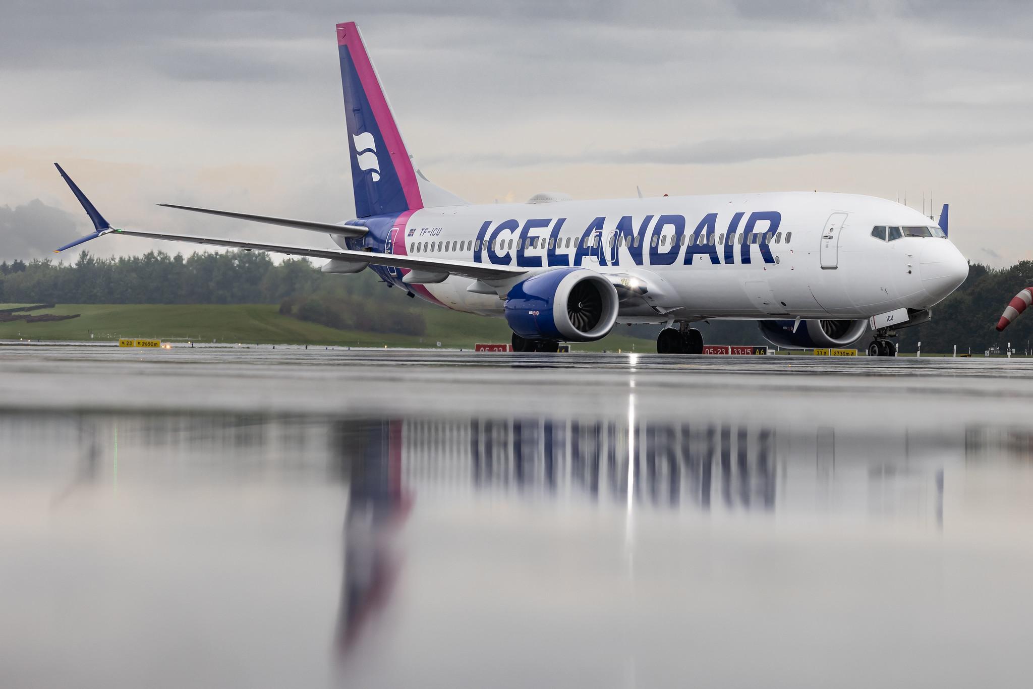 Hamburg Airport: Icelandair (FI / ICE) | Boeing 737 MAX 8 B38M | TF-ICU | MSN 44355