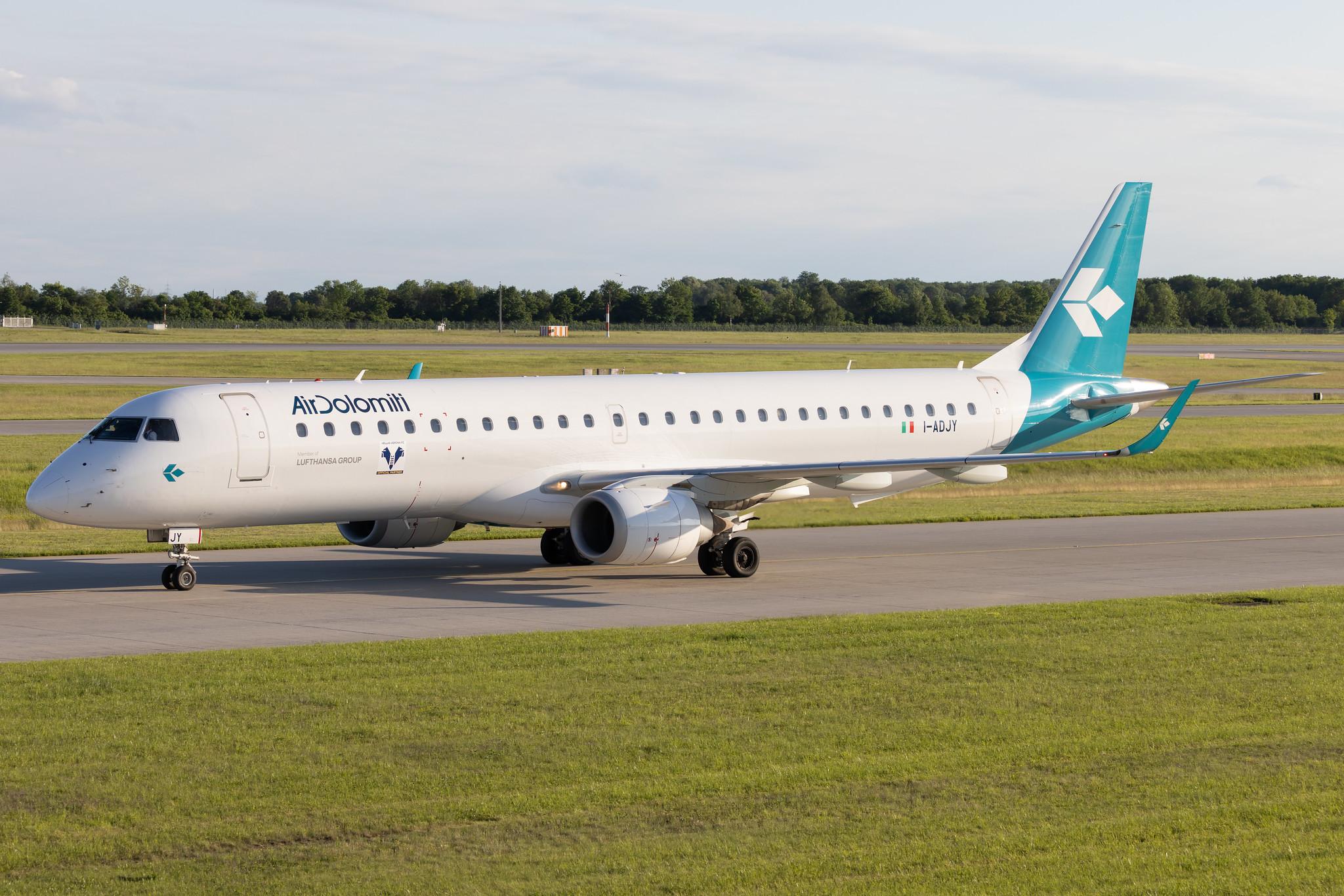 Munich Airport: Air Dolomiti (EN / DLA) | Embraer E195LR E195 | I-ADJY | MSN 19000300
