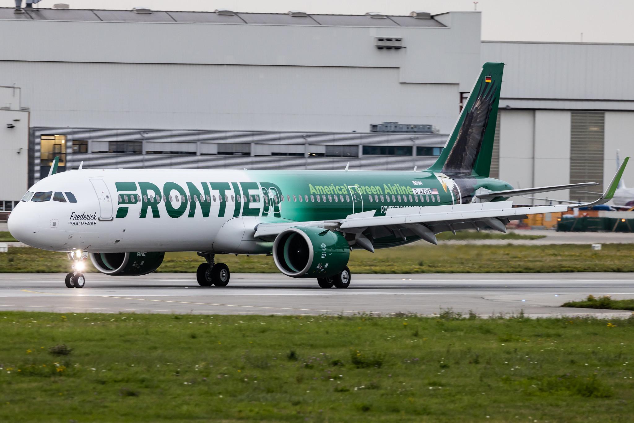 Hamburg Finkenwerder: Frontier Airlines (F9 / FFT) | Airbus A321-271NX A21N | D-AZWE | N603FR | MSN 11032