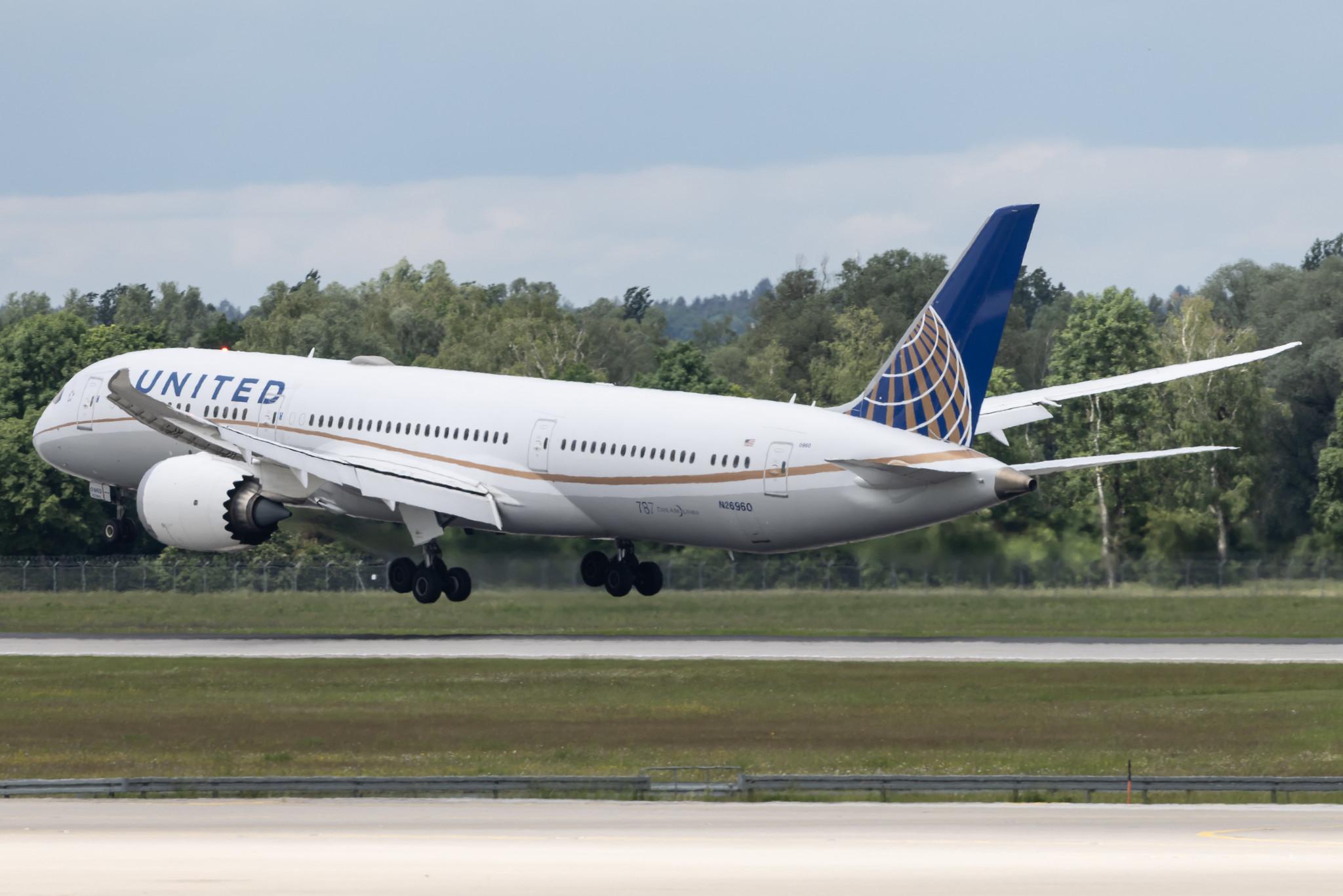 Munich Airport: United Airlines (UA / UAL) | Boeing 787-9 Dreamliner B789 | N26960 | MSN 36408