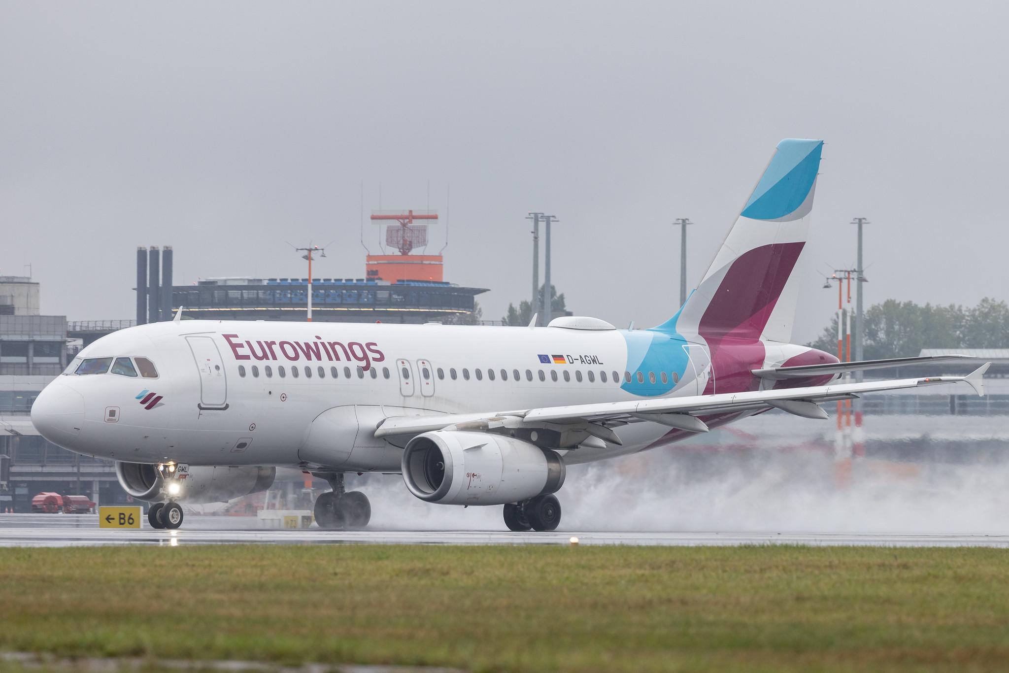 Hamburg Airport: Eurowings (EW / EWG) | Airbus A319-132 A319 | D-AGWL | MSN 3534