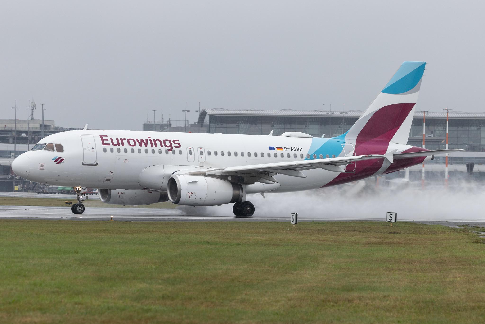 Hamburg Airport: Eurowings (EW / EWG) | Airbus A319-132 A319 | D-AGWO | MSN 4166