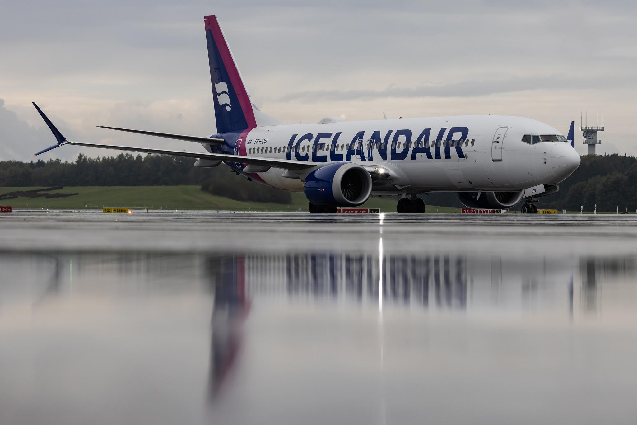 Hamburg Airport: Icelandair (FI / ICE) | Boeing 737 MAX 8 B38M | TF-ICU | MSN 44355