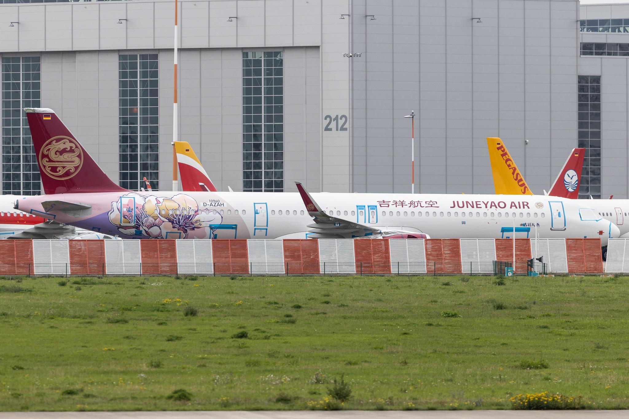 Hamburg Finkenwerder: Juneyao Airlines (HO / DKH) | Airbus A321-271NX A21N | D-AZAH | B-32CJ | MSN 10960
