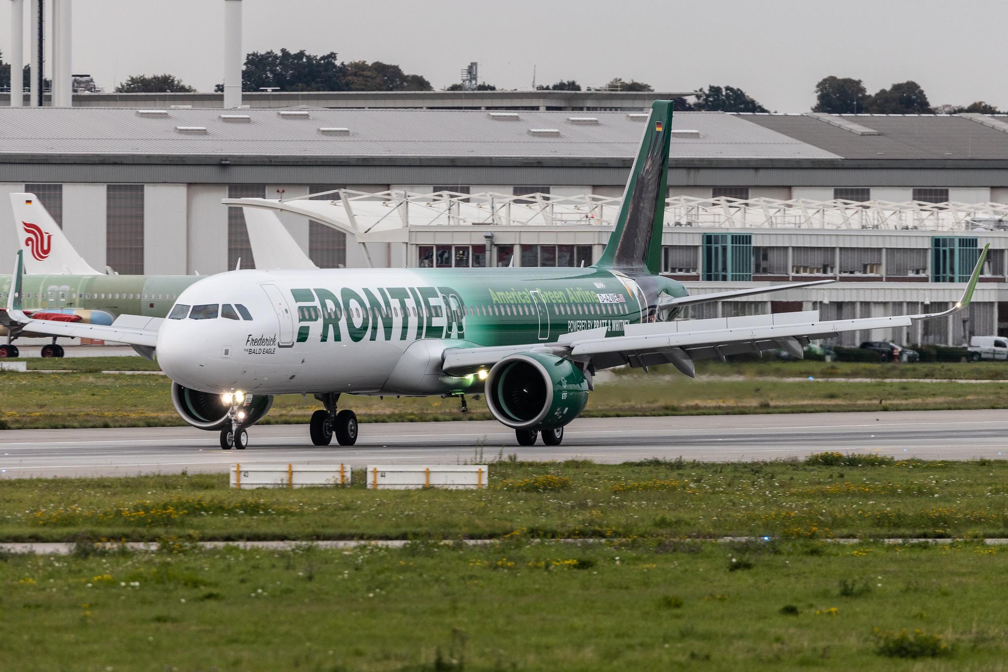 Hamburg Finkenwerder: Frontier Airlines (F9 / FFT) | Airbus A321-271NX A21N | D-AZWE | N603FR | MSN 11032