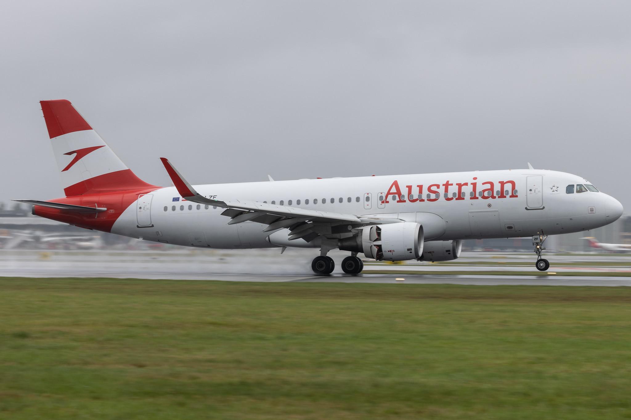 Hamburg Airport: Austrian Airlines (OS / AUA) | Airbus A320-214 A320 | OE-LZF | MSN 5841