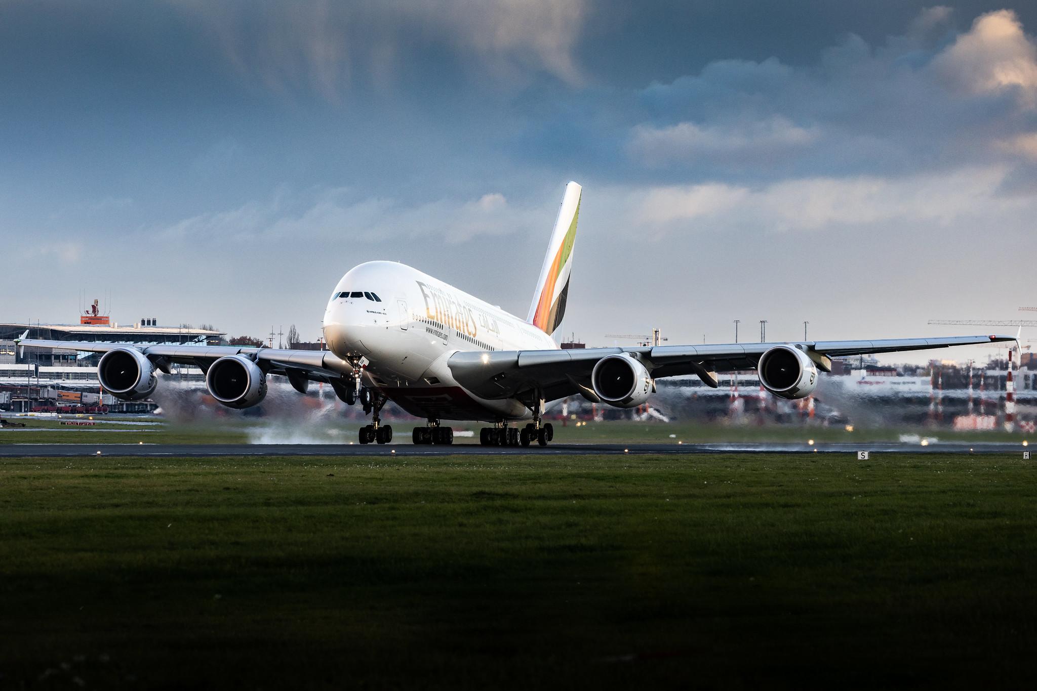 Hamburg Airport: Emirates (EK / UAE) |  Airbus A380-861 A388 | A6-EUB | MSN 213